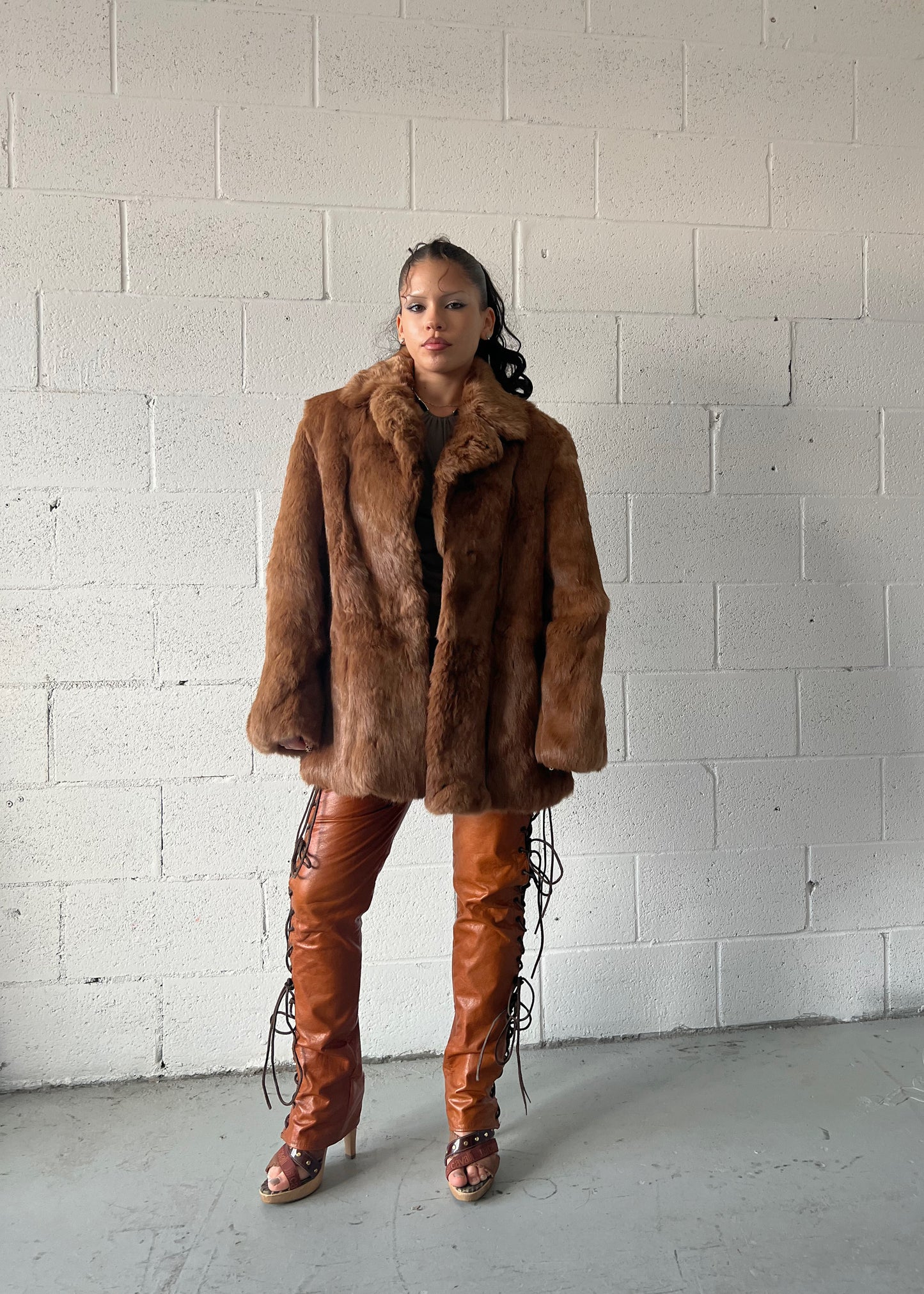 Vintage Fur Coat - Caramel