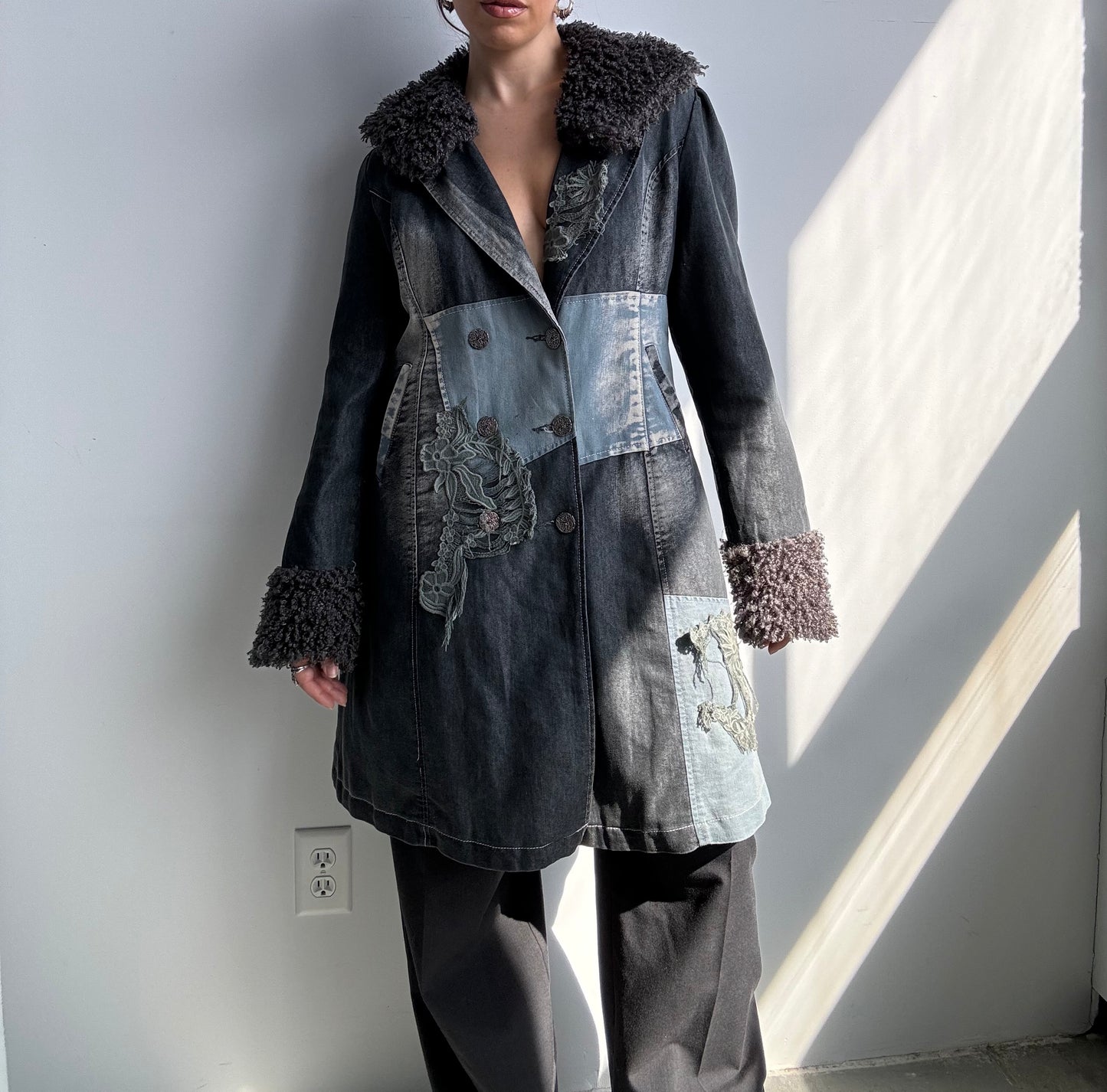 Faux Denim Primavera Jacket