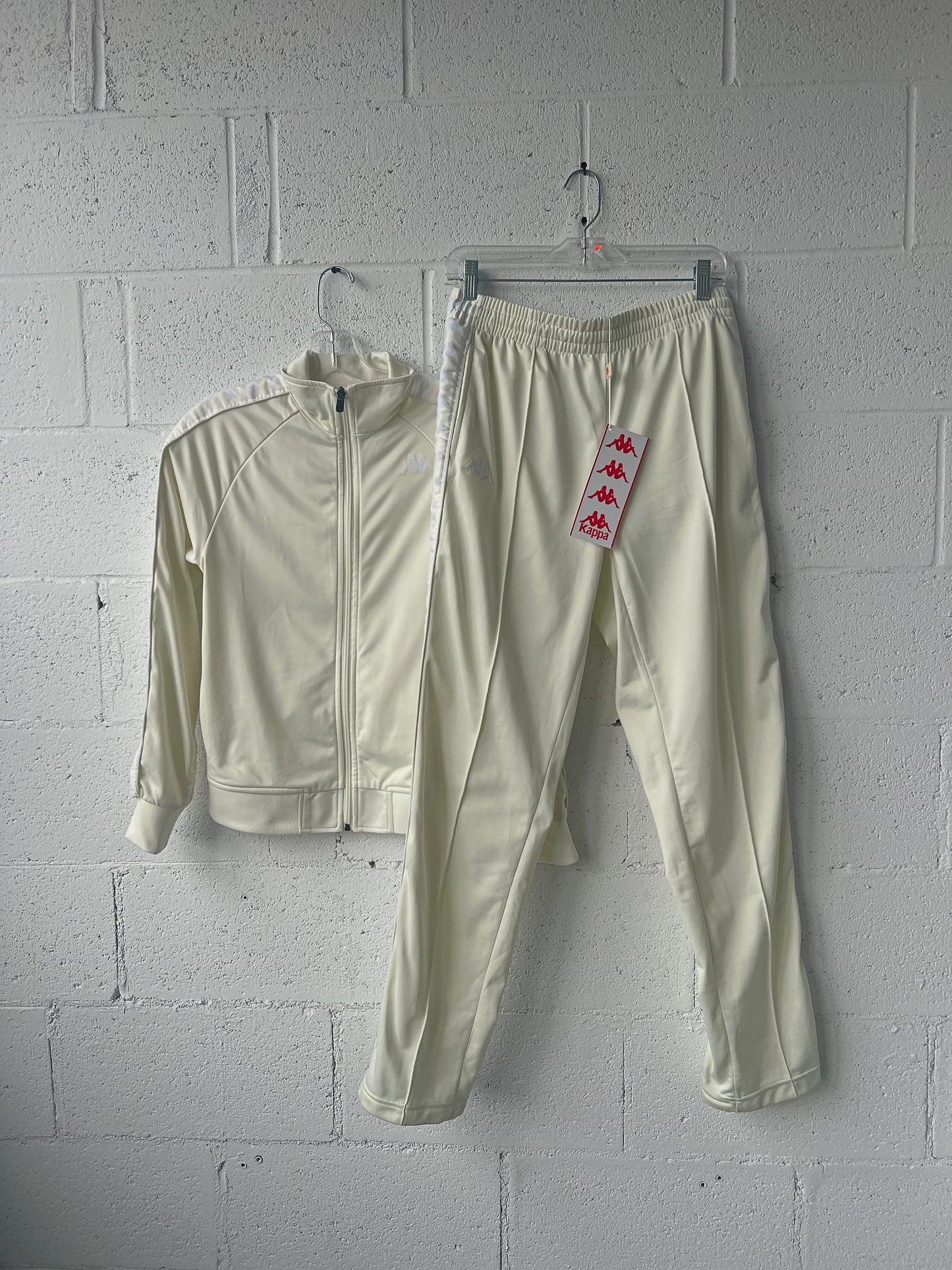 Cream Kappa Tracksuit