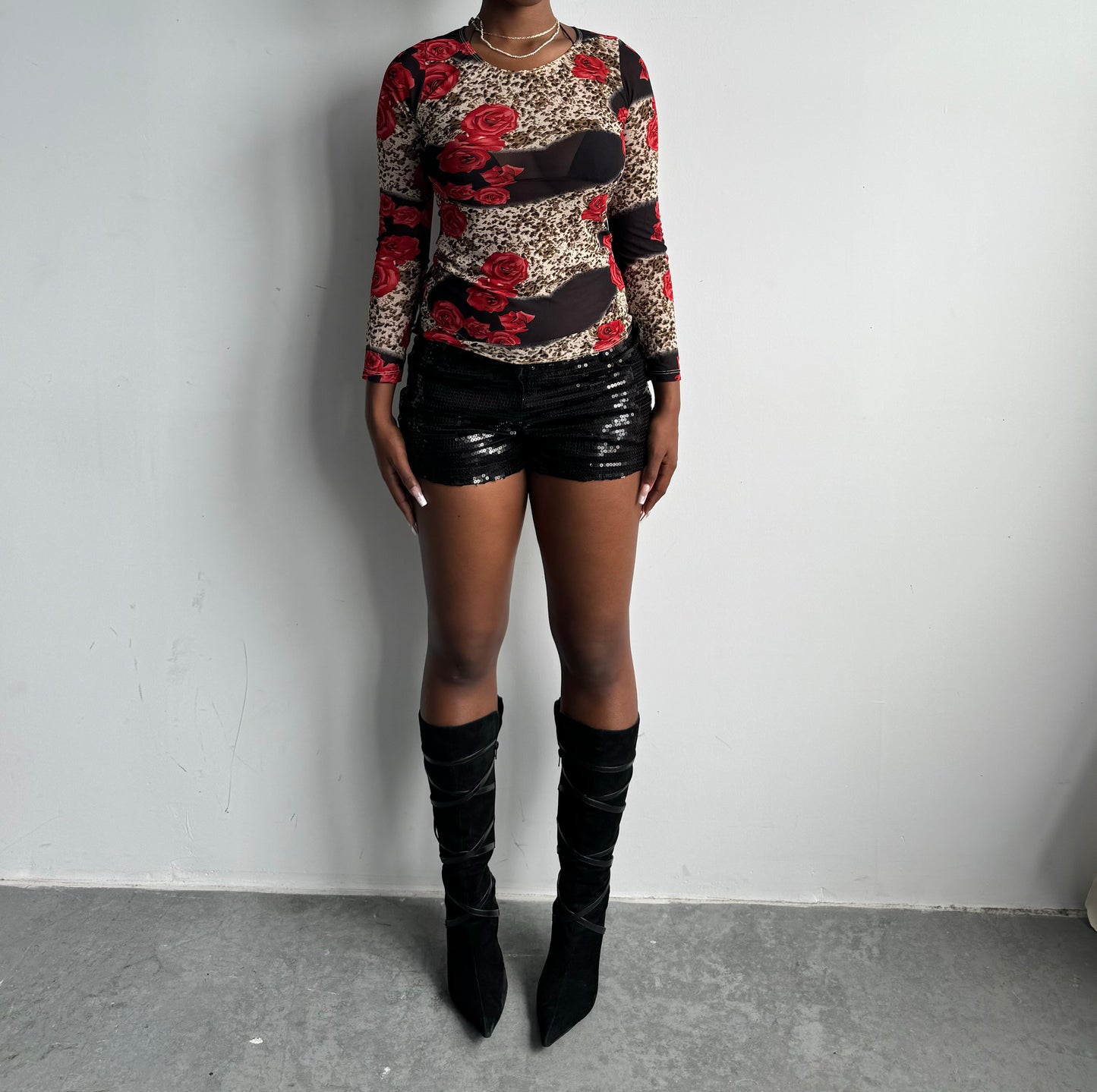 Rosa Mesh Top