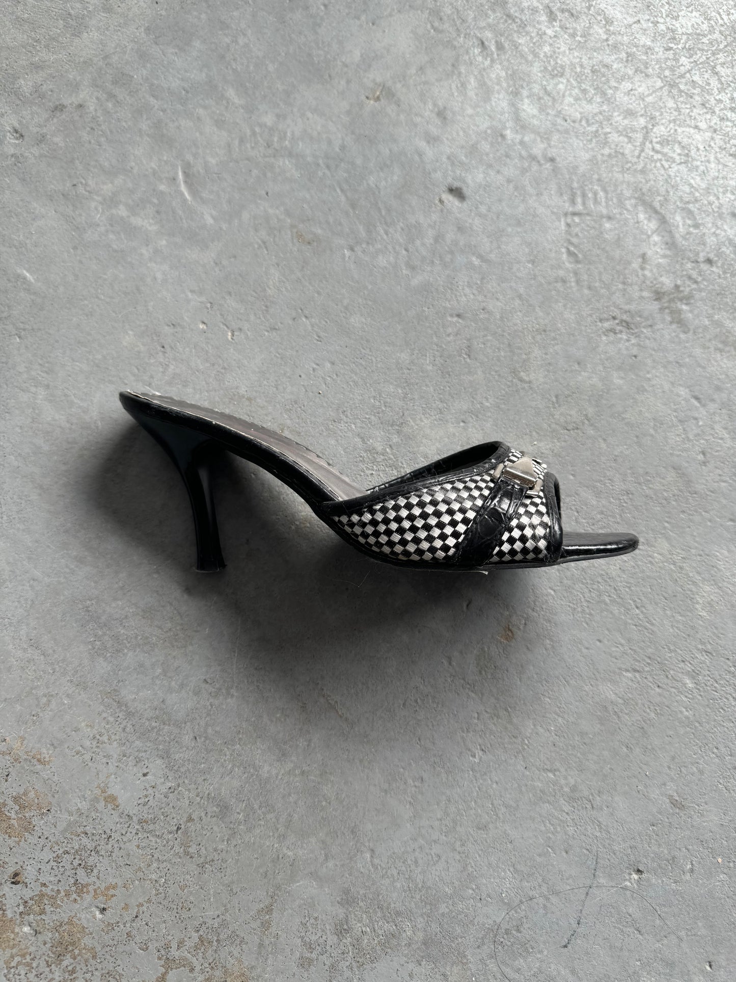 Vintage Open Toe Kitten Heels Size 7.5