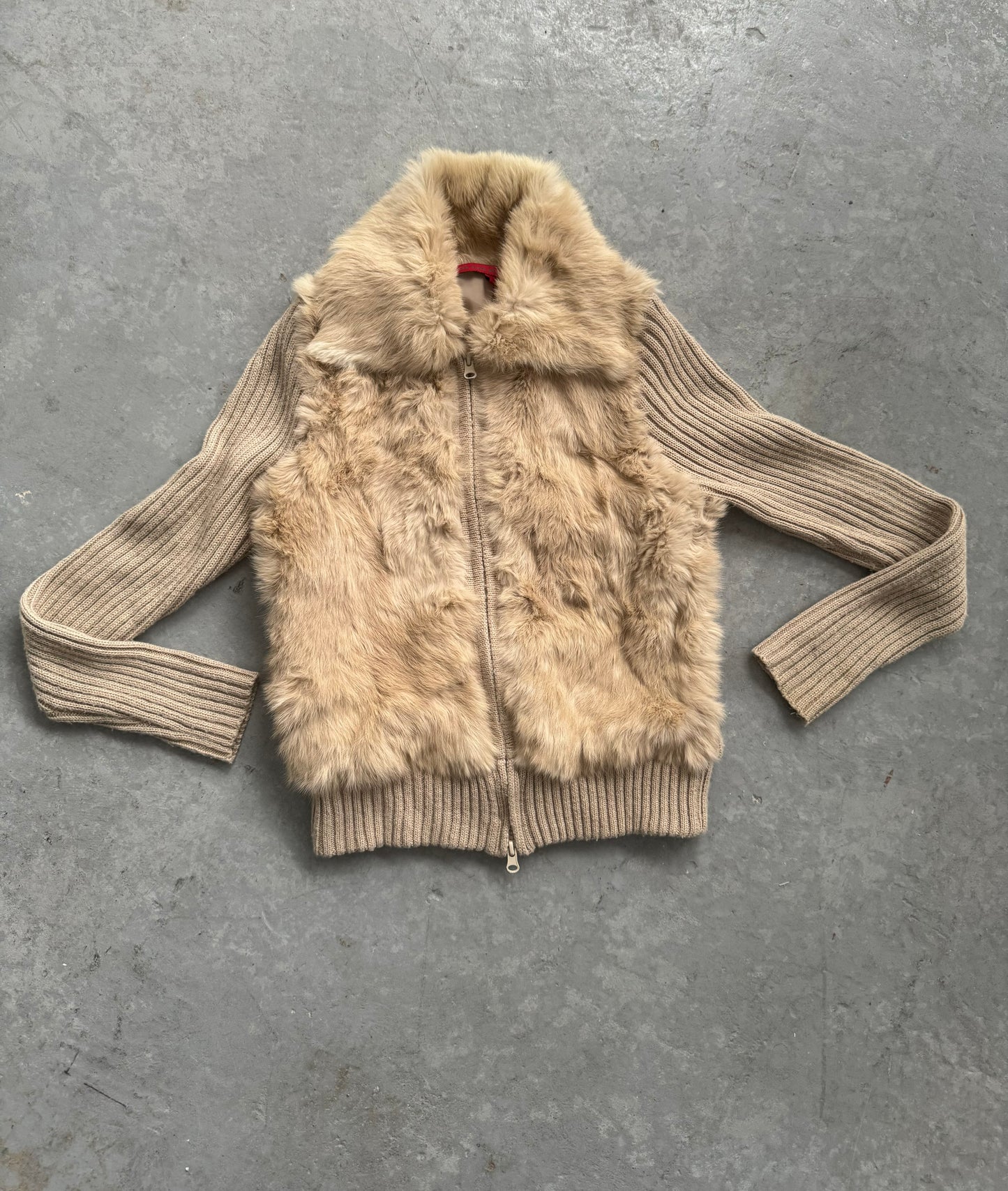 Rabbit Fur Double Zip