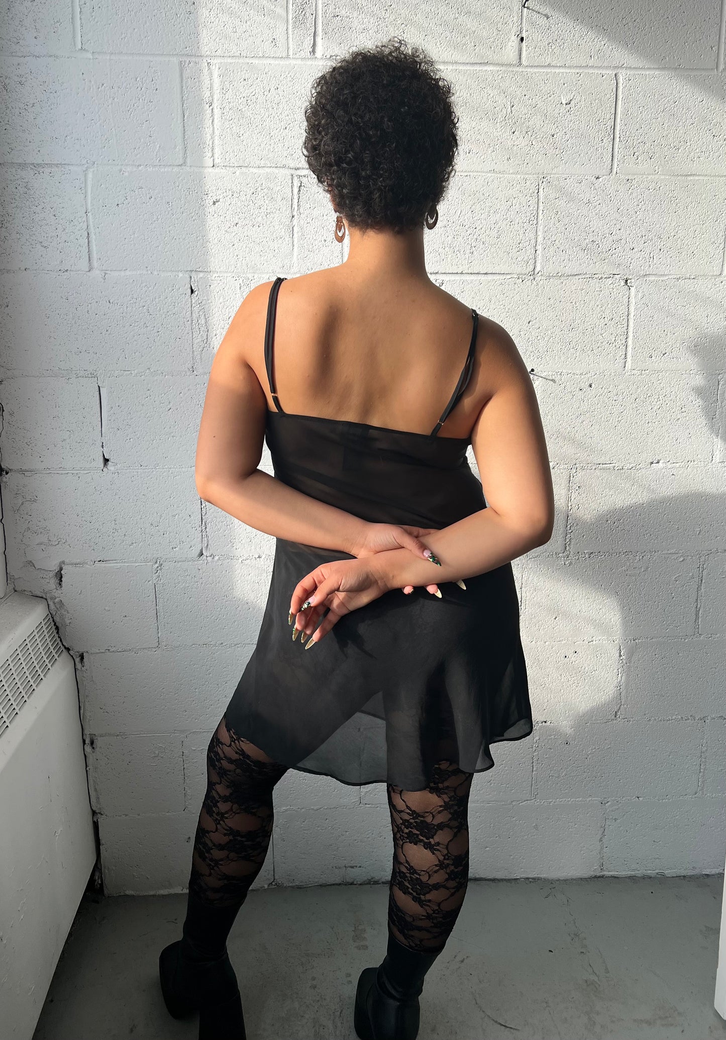 Sheer Fiori Dress