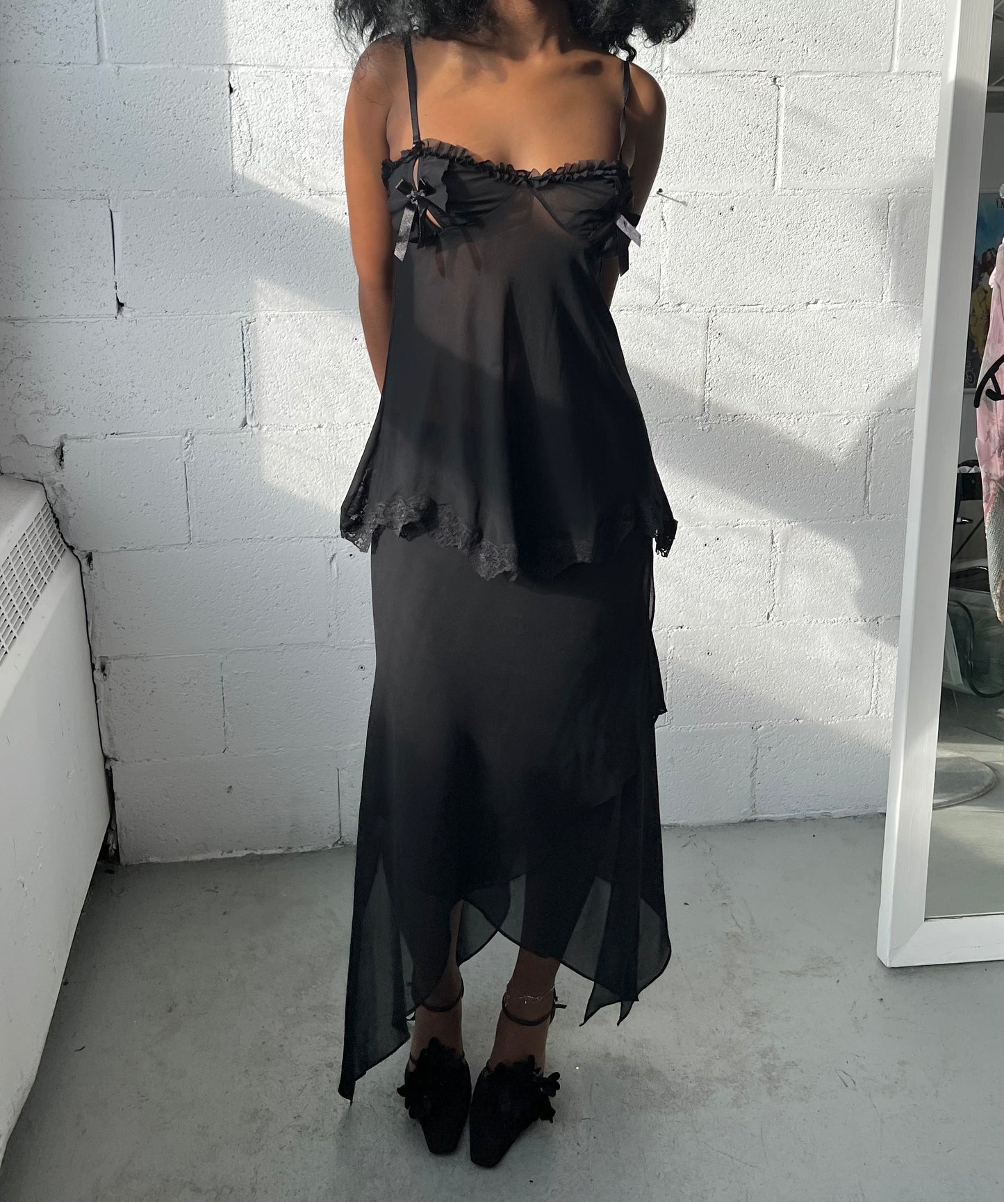 Deadstock Lingerie Bow Top