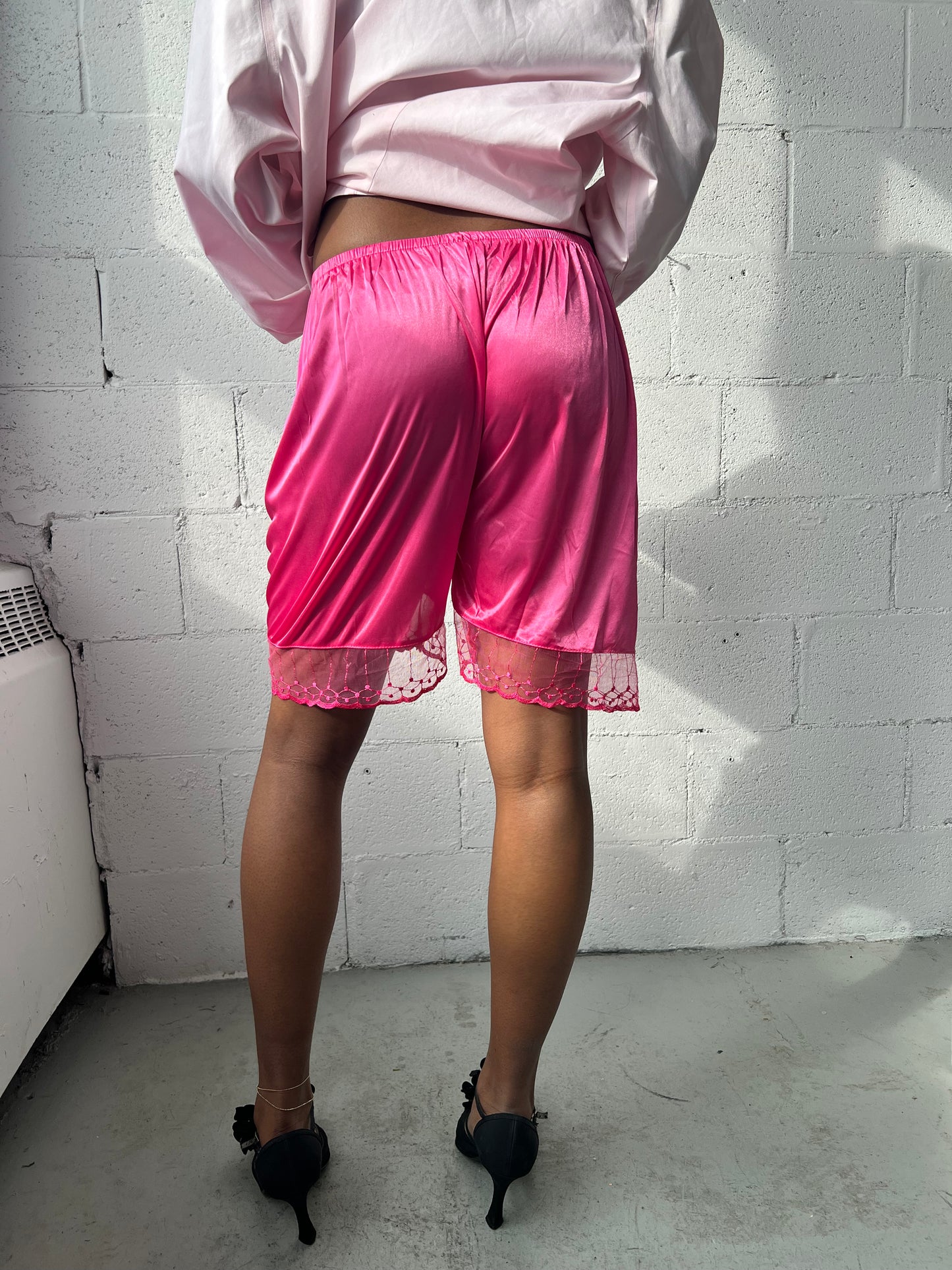 Hot Pink Lingerie Shorts