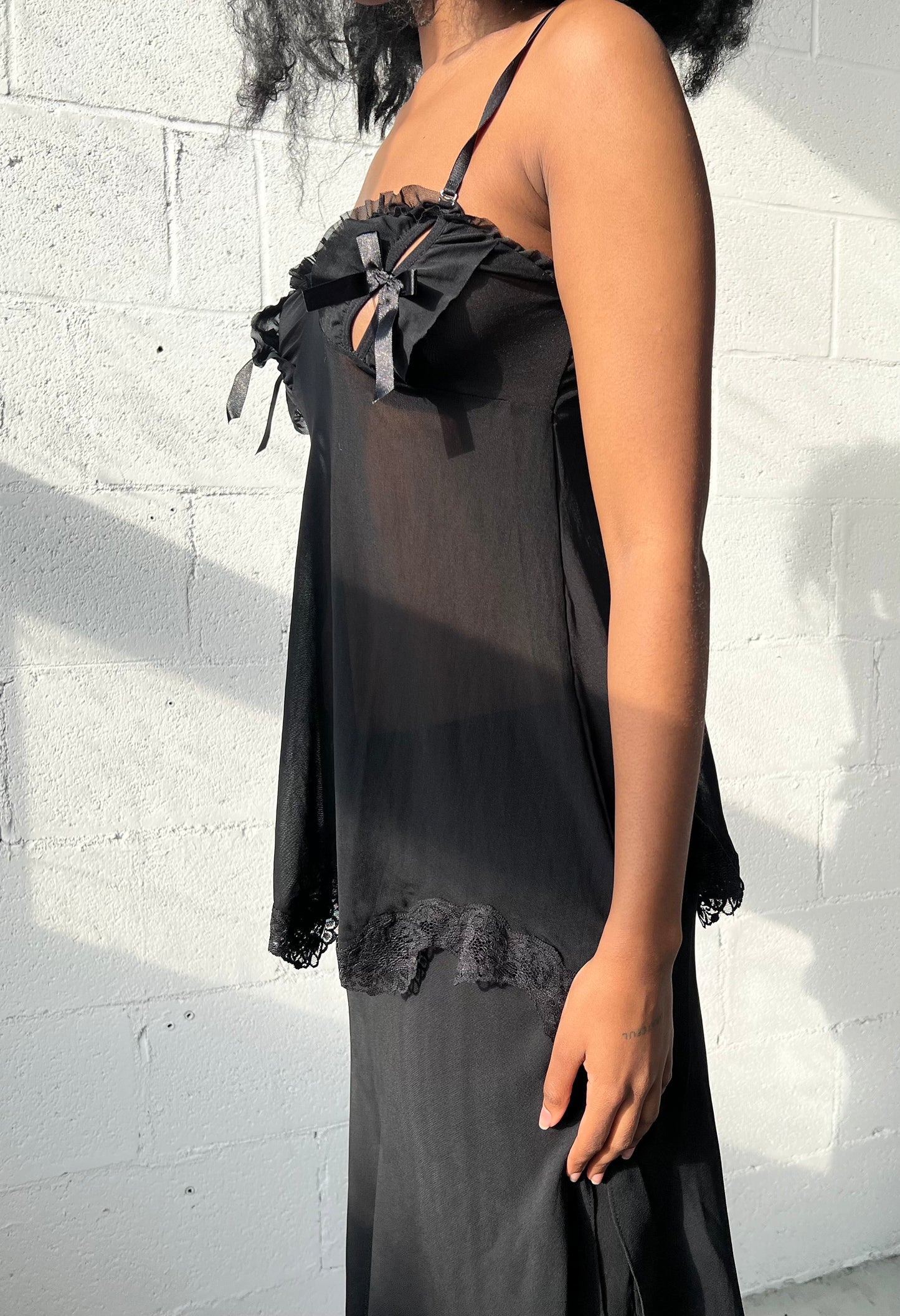 Deadstock Lingerie Bow Top