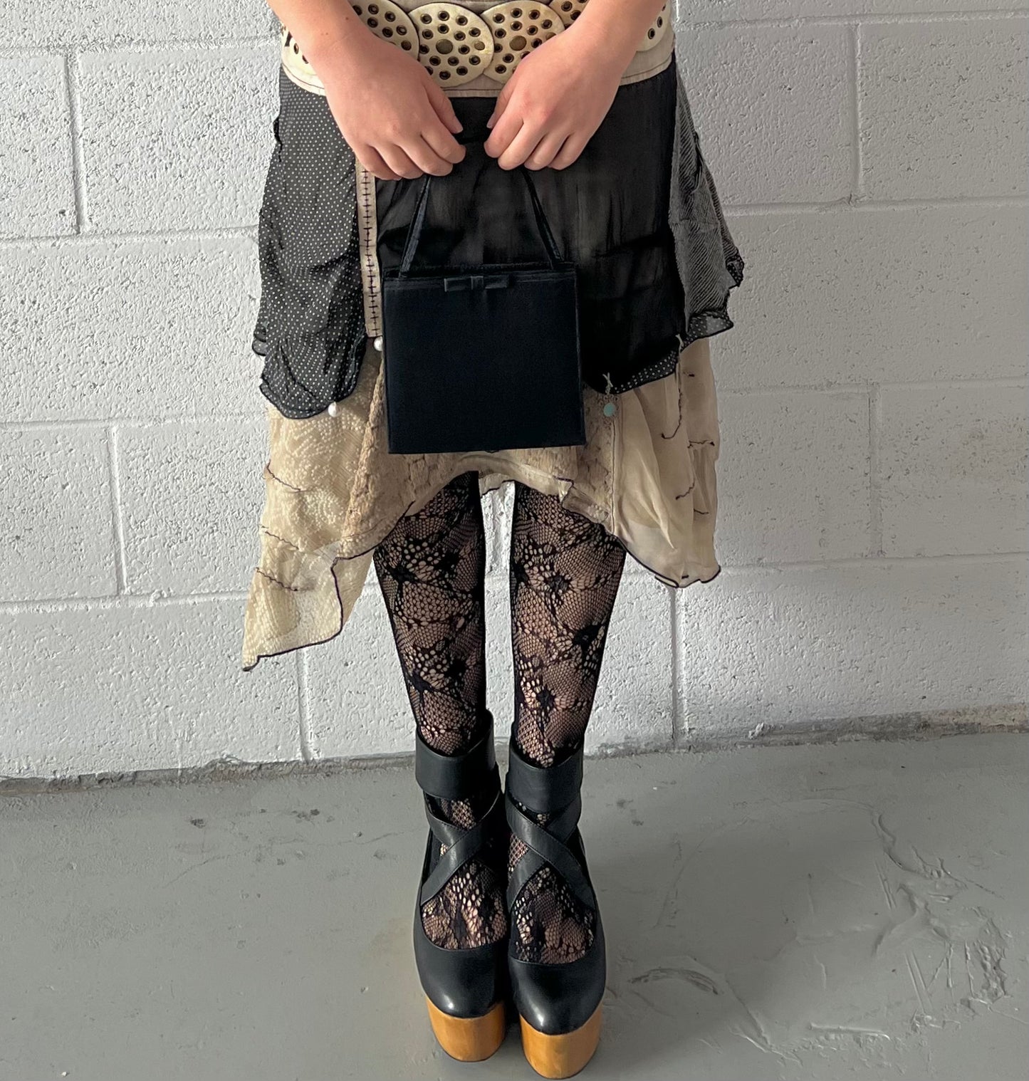 Mini Black Bow Purse
