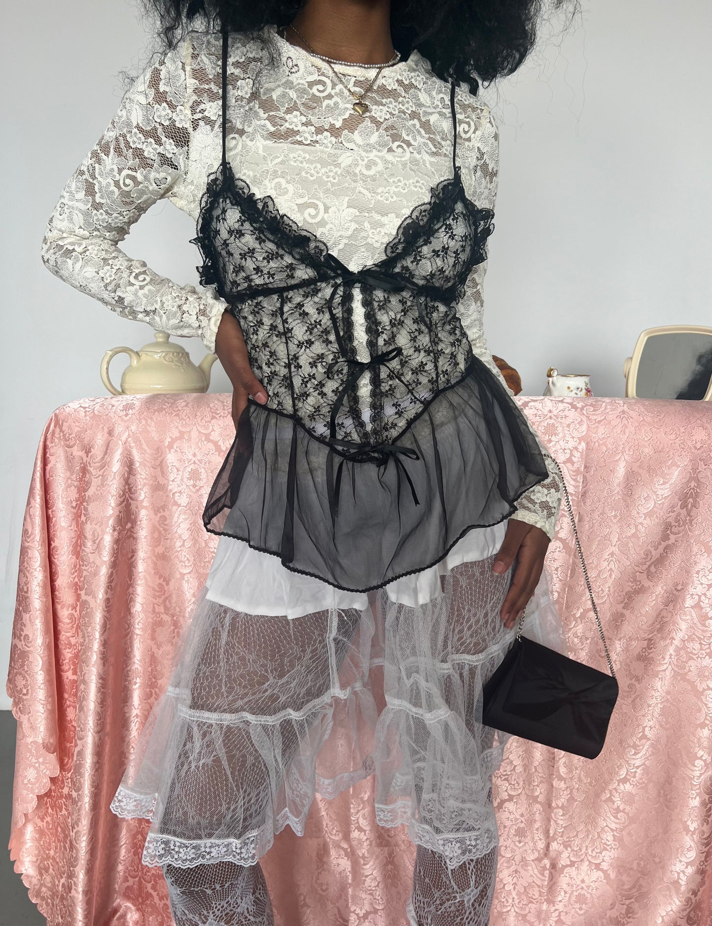 Deadstock Sheer Bow Top