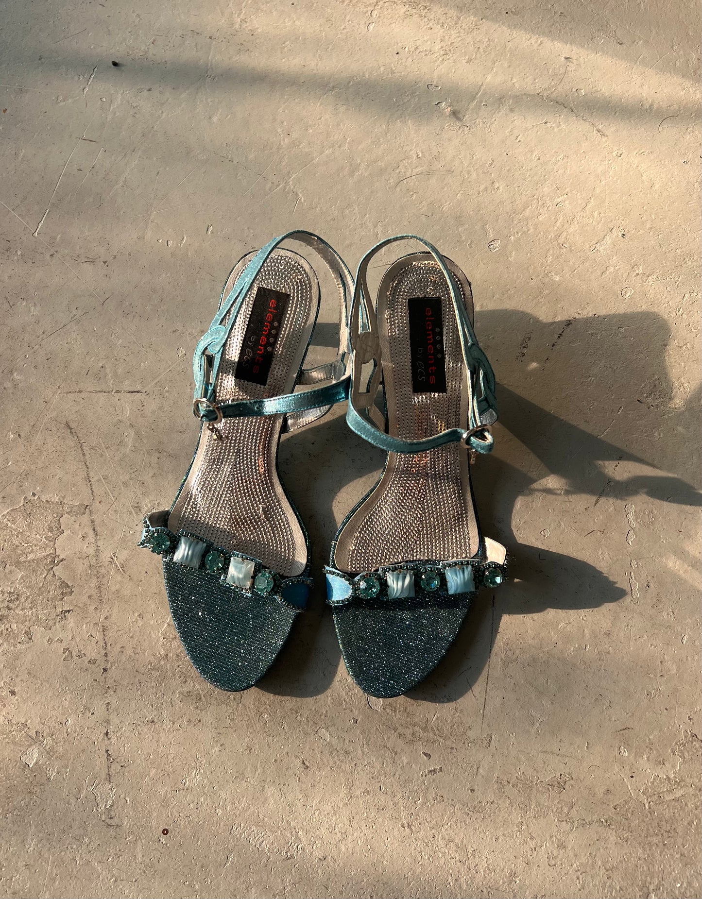 Aquamarine Kitten Heels