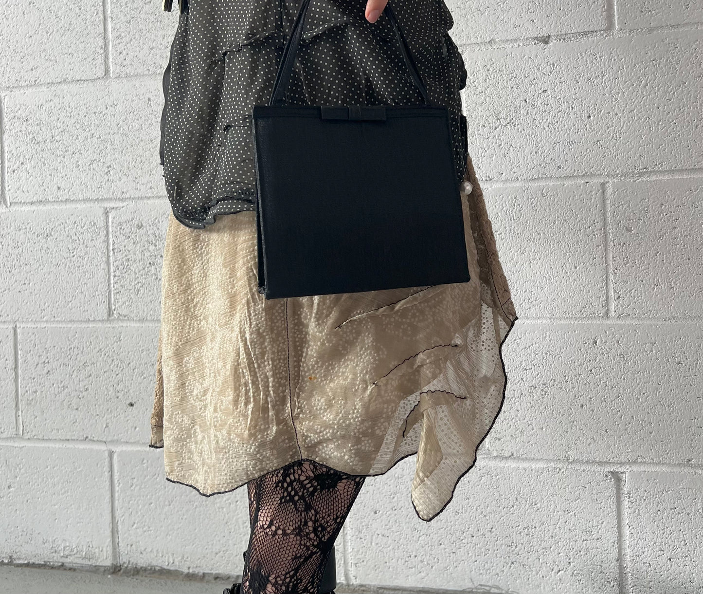 Mini Black Bow Purse