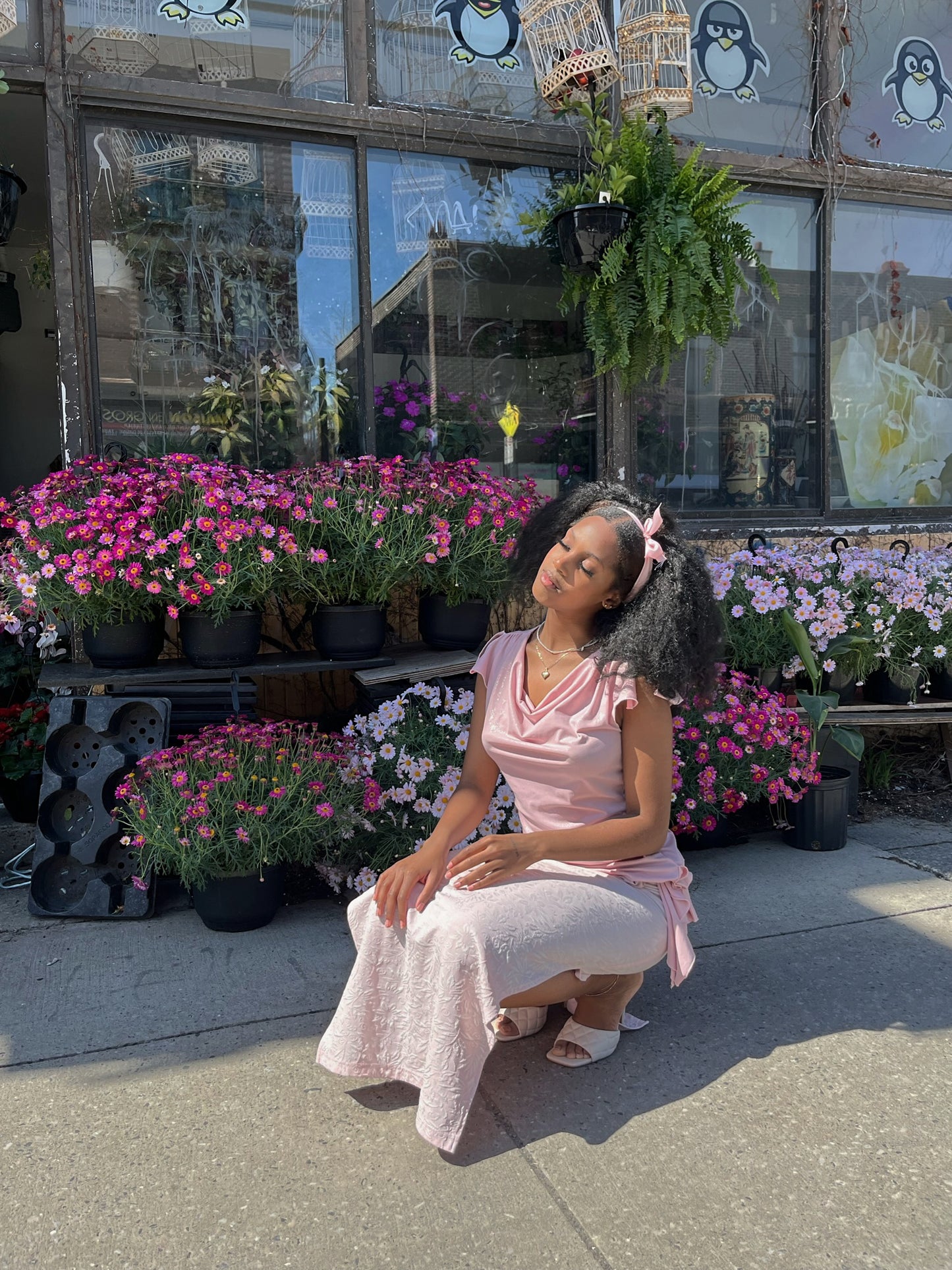 Double Slit Fiori Skirt