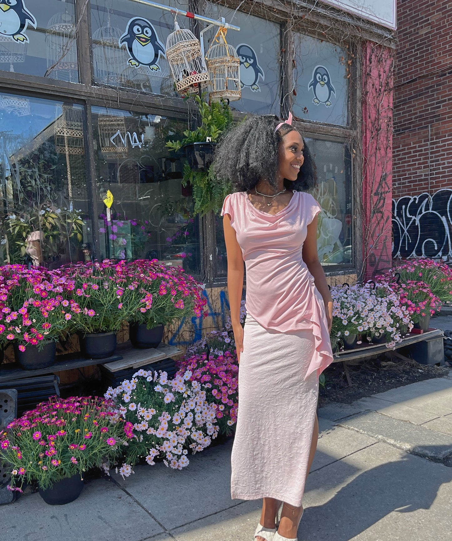 Double Slit Fiori Skirt