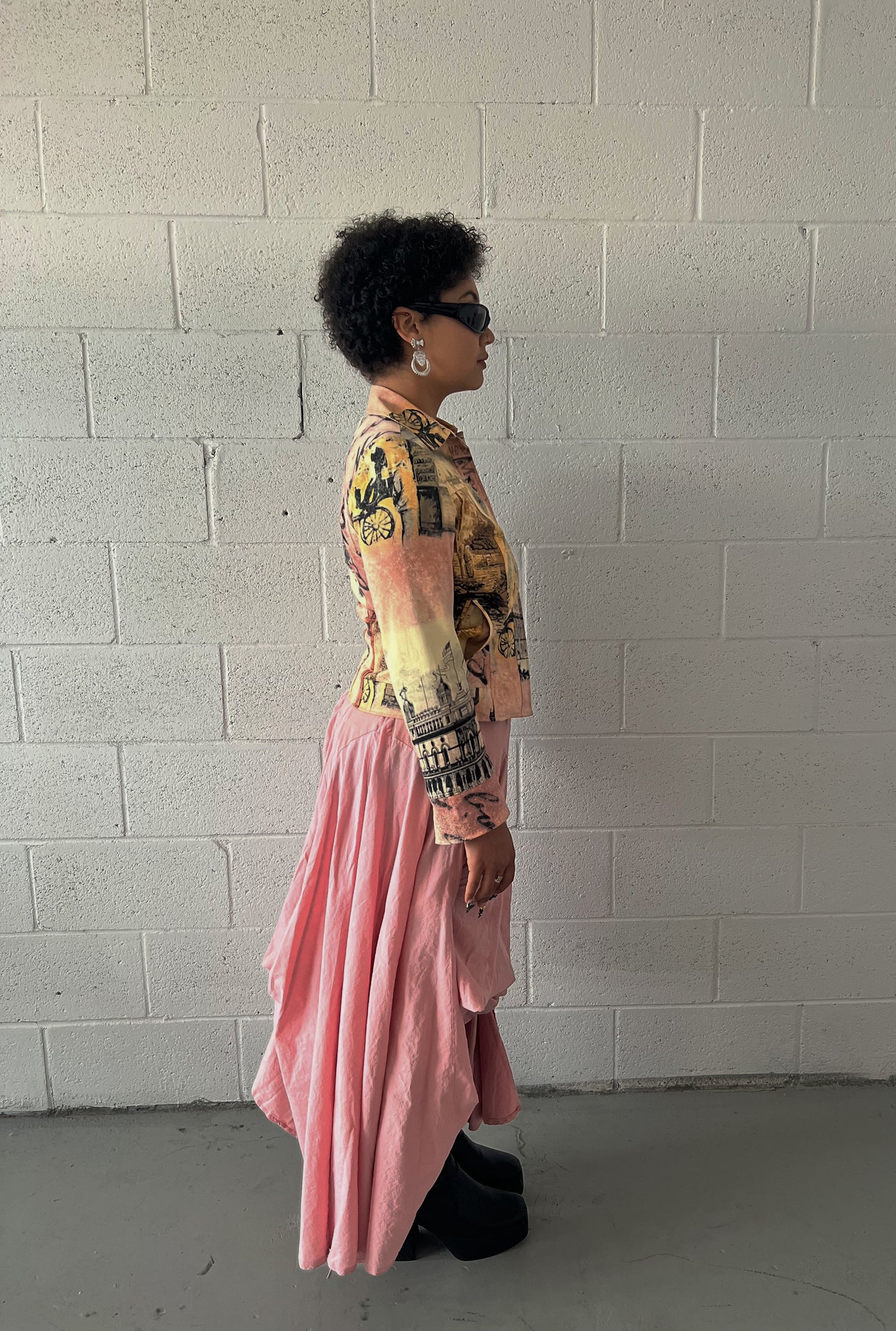 Asymmetric Tie Skirt