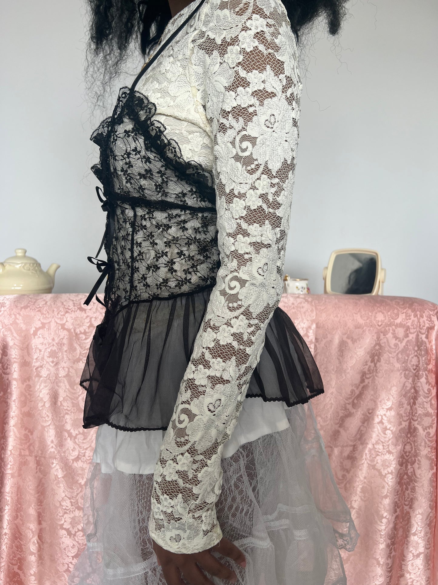 Deadstock Sheer Bow Top