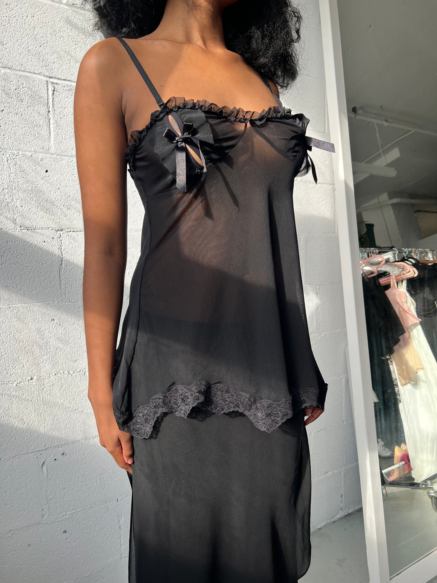 Deadstock Lingerie Bow Top