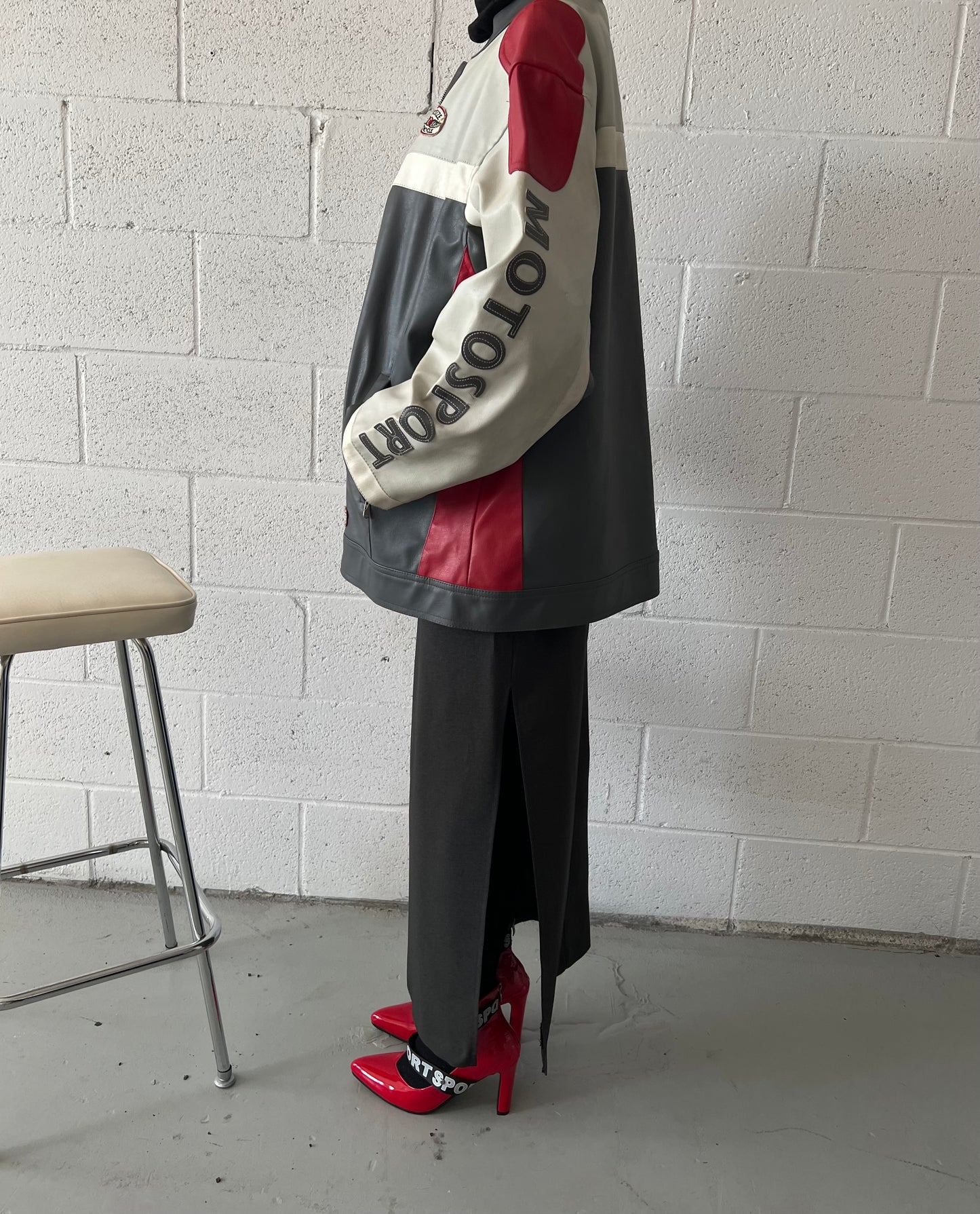 Motosport Faux Leather Jacket