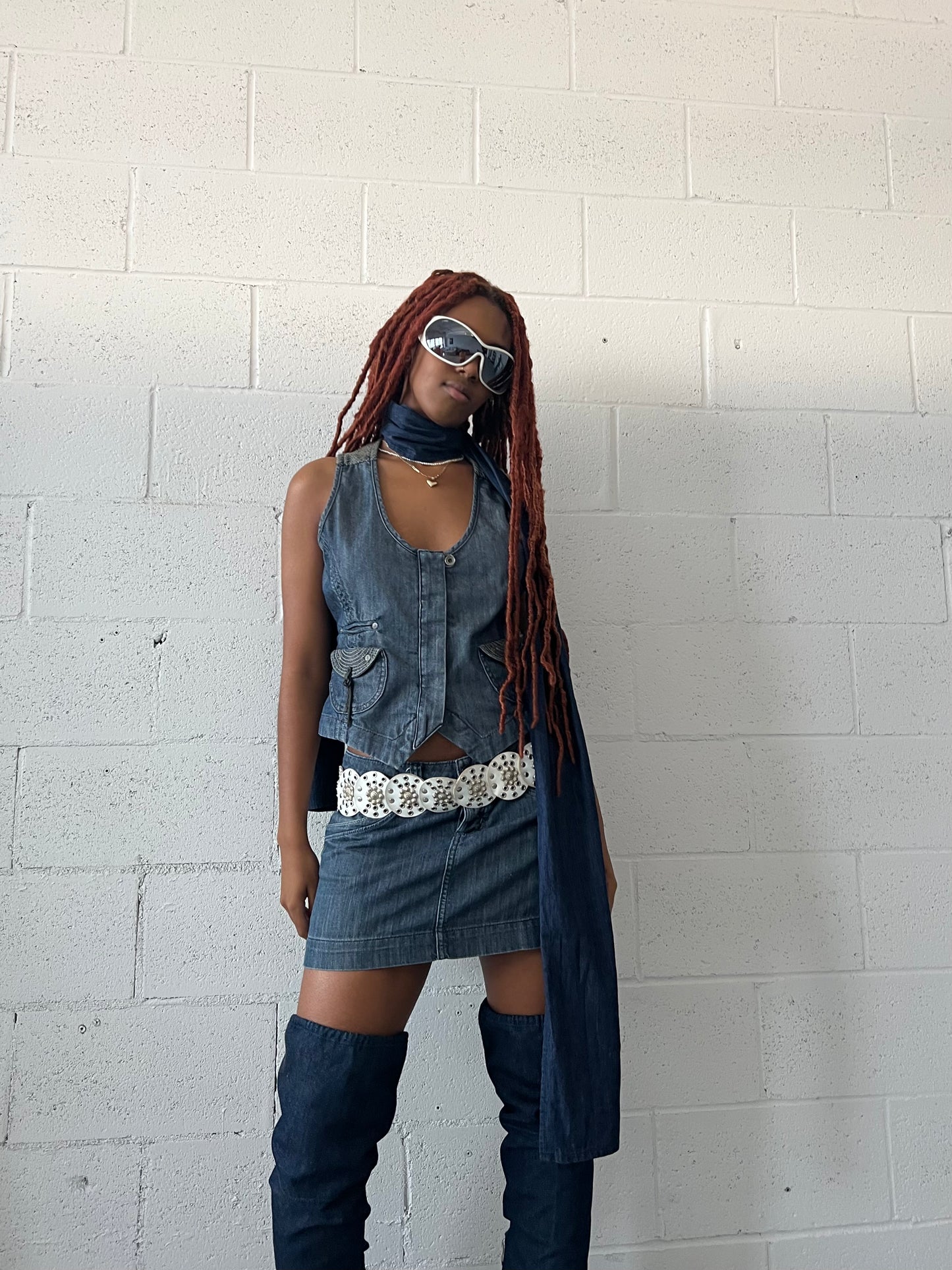 Denim Mini Skirt