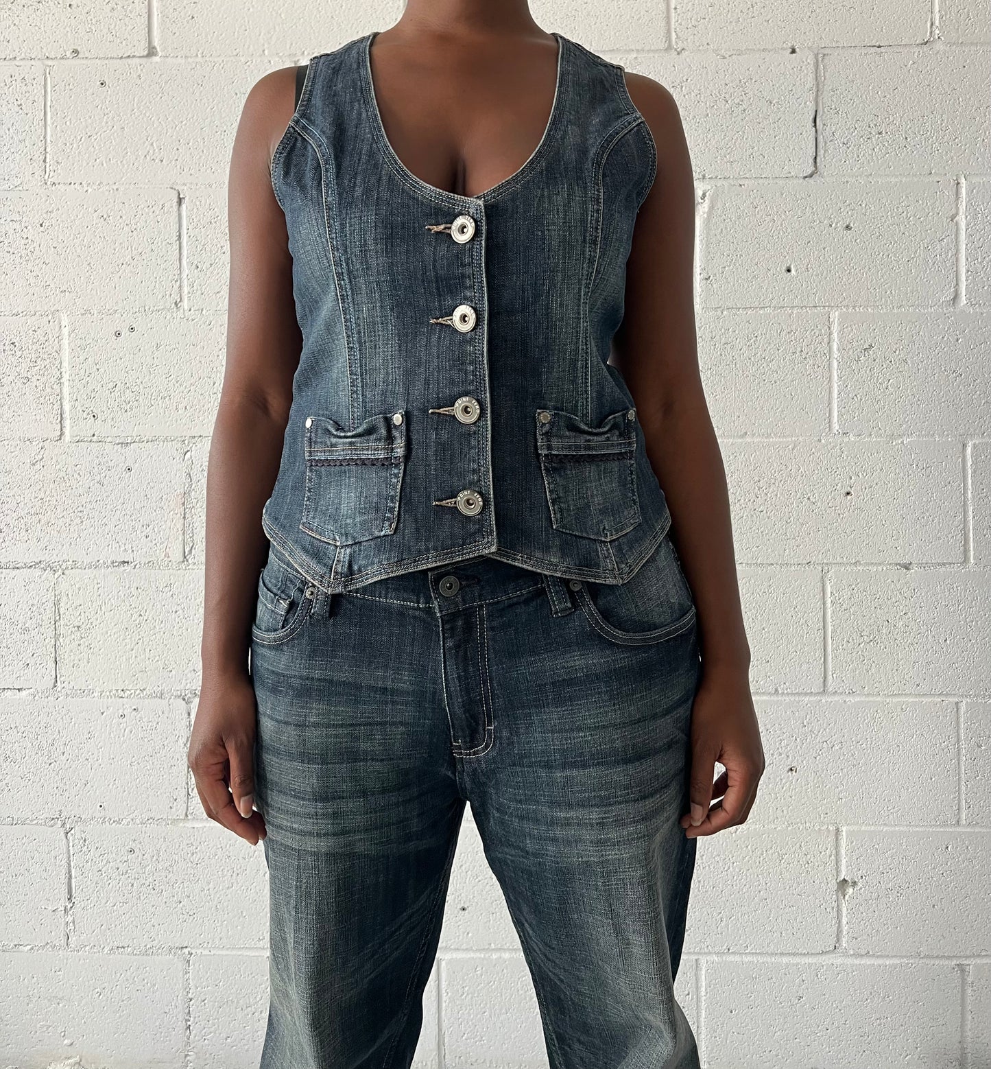 Denim Waist Coat