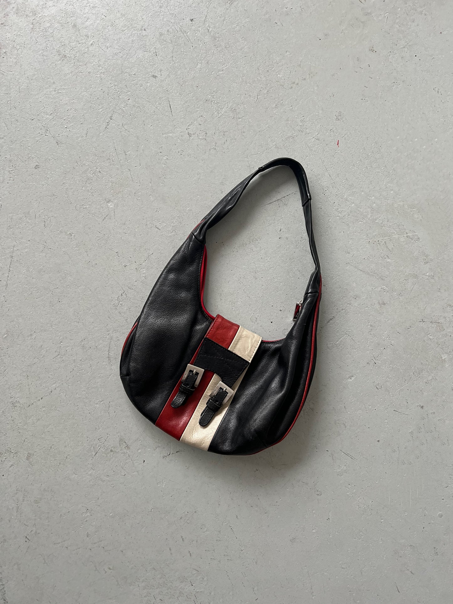 Vintage Leather Moto Bag
