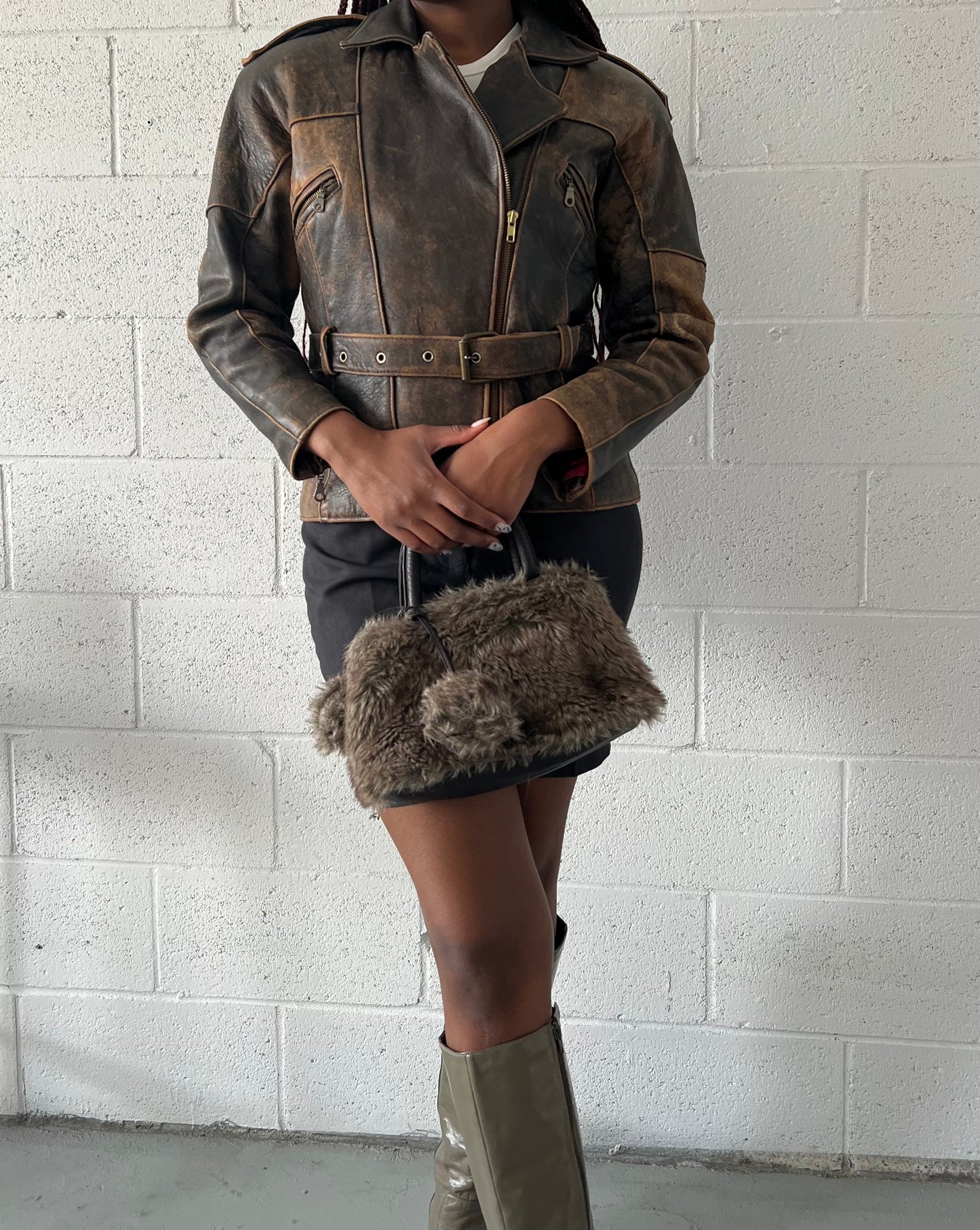 Macchiato Leather Moto Jacket