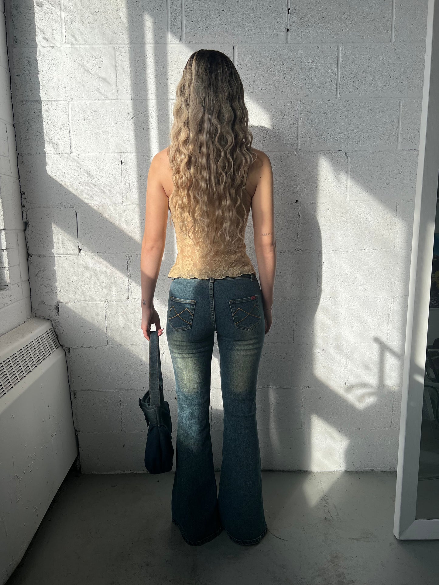 Lace Up Denim