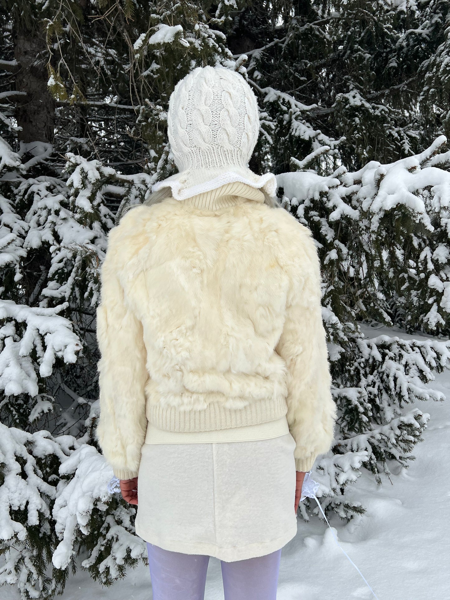Rabbit Fur Zip