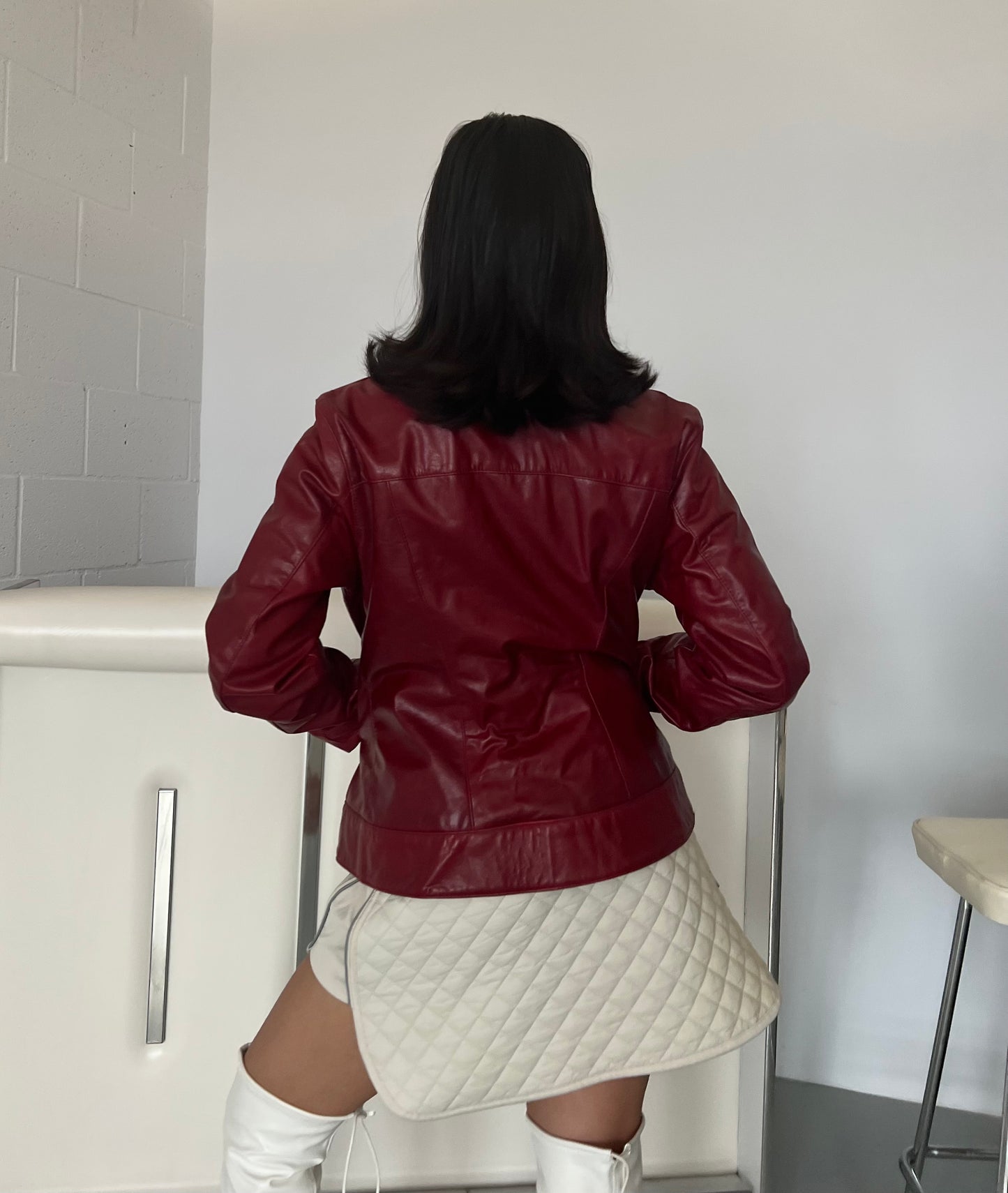 Ruby Leather Moto Jacket