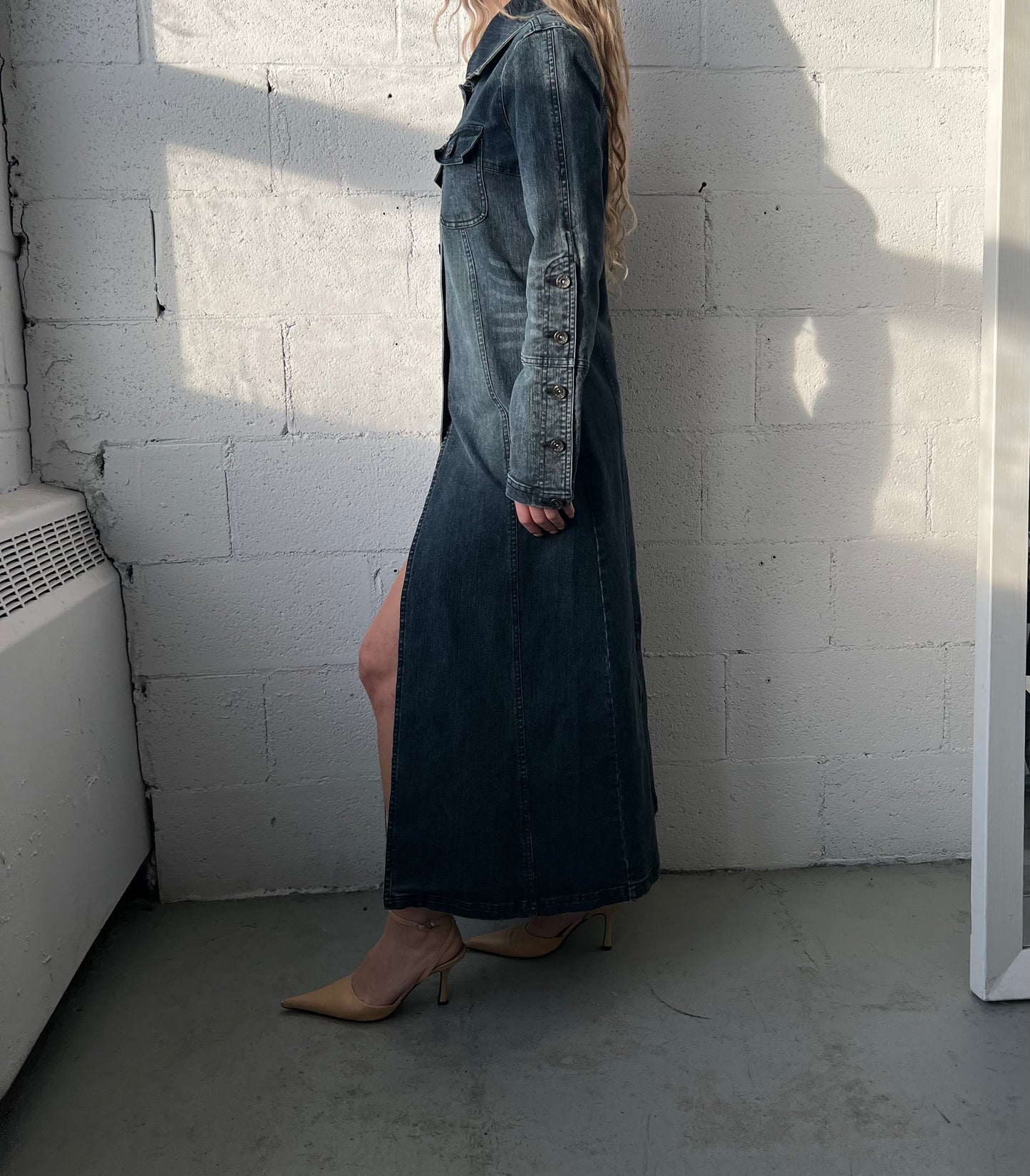 Denim Trench Coat