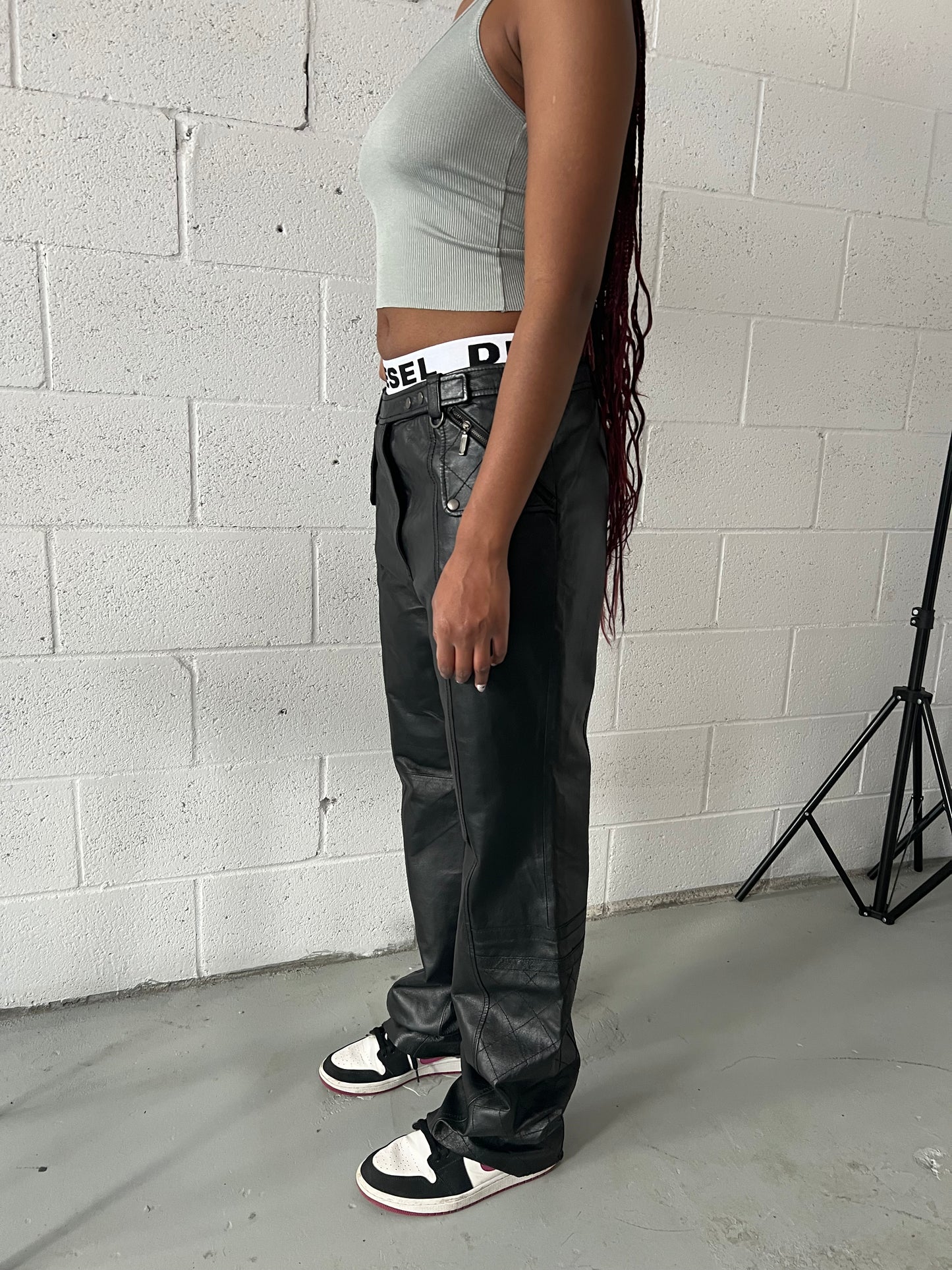 Moto Leather Pant