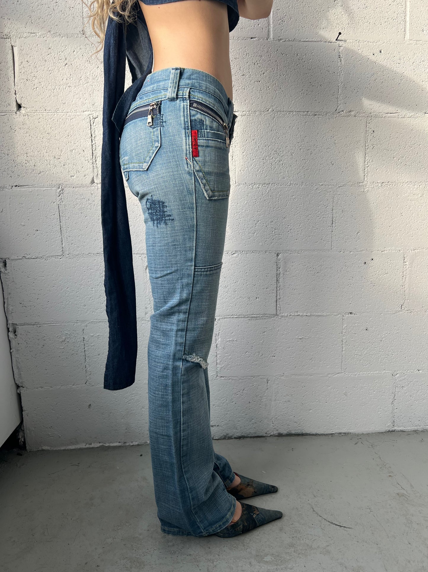 Stitch Detailed Denim