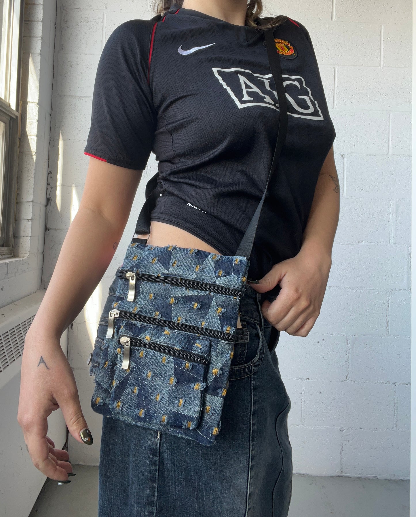 Denim Crossbody Bag