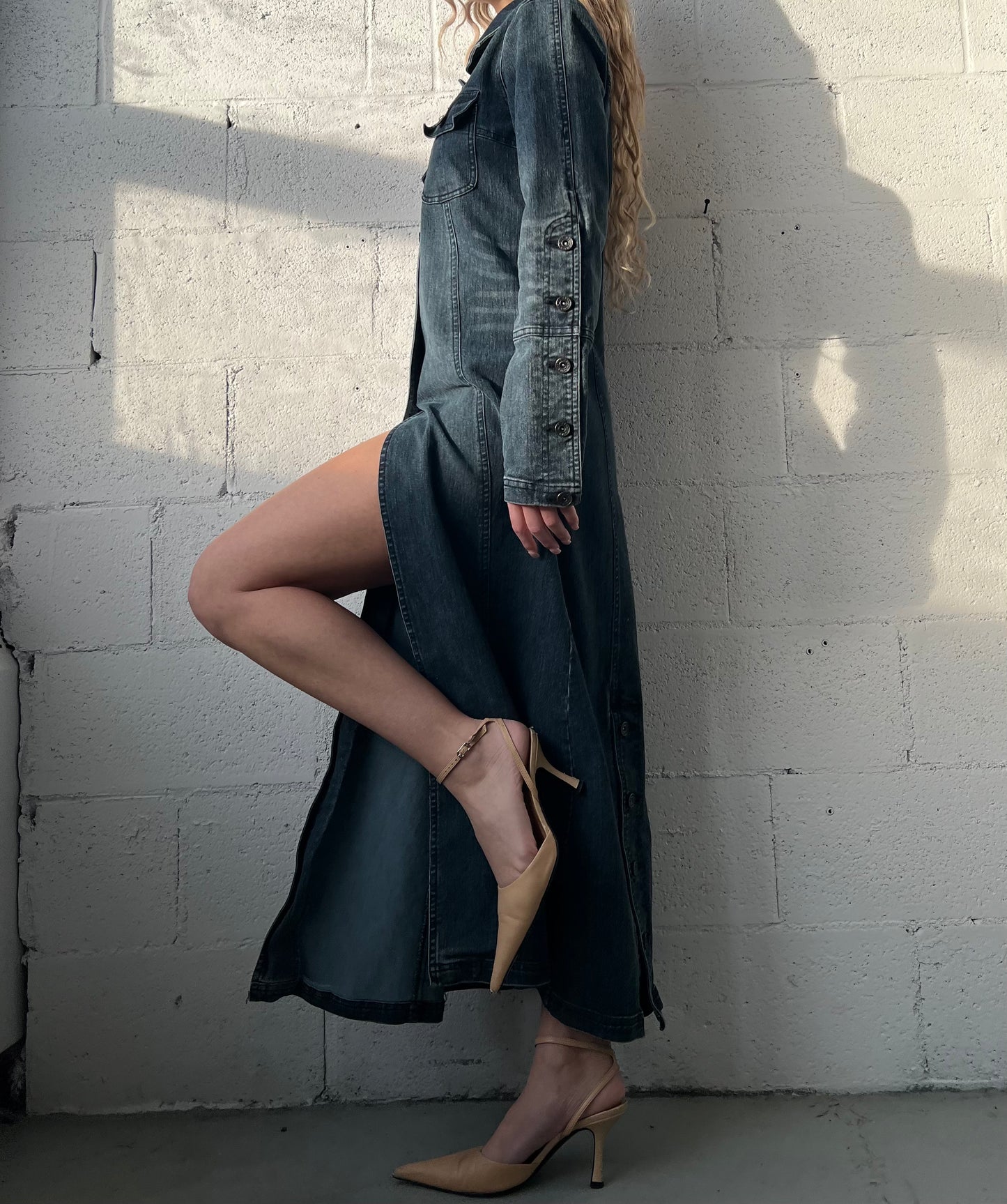 Denim Trench Coat