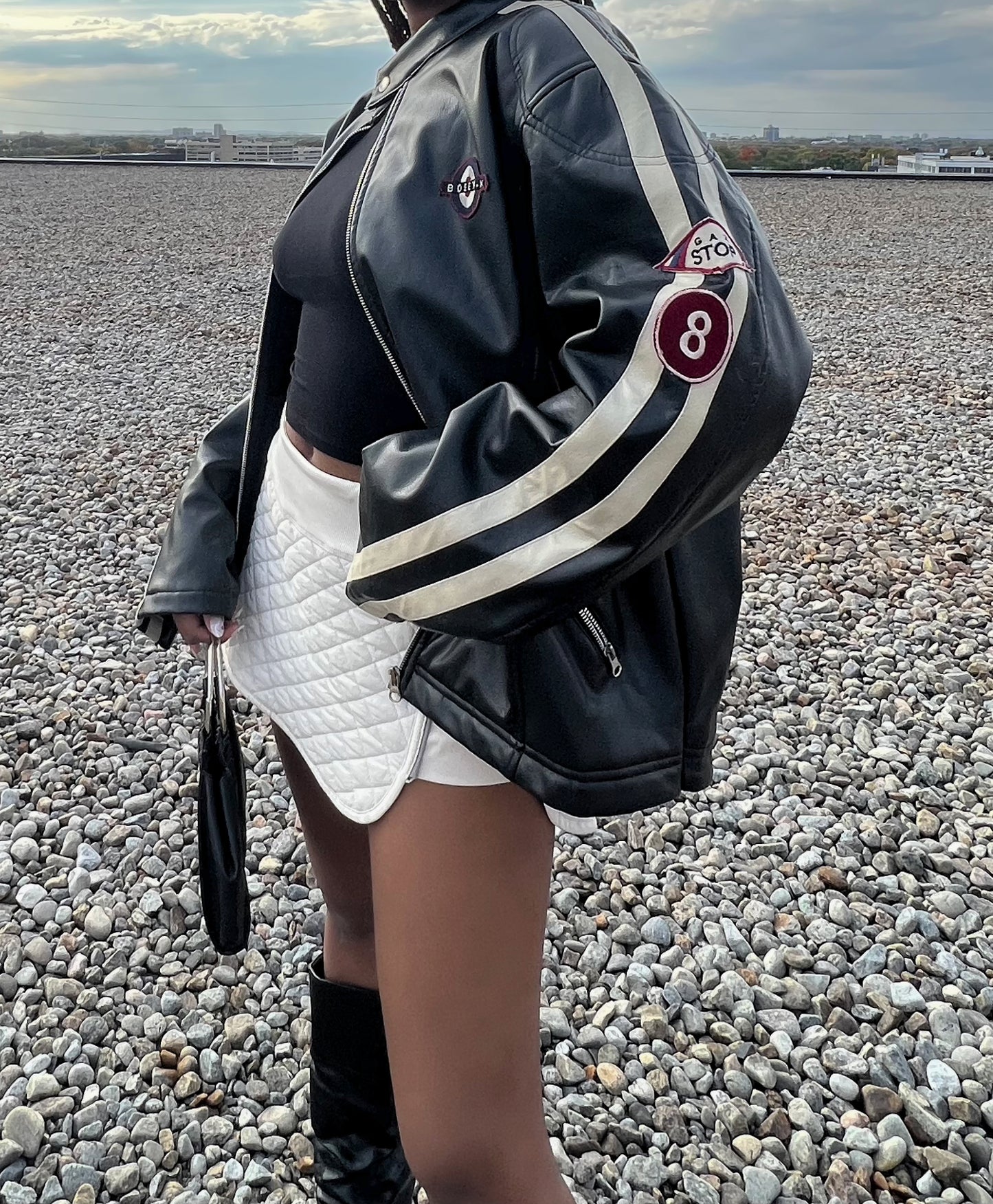 Motore Faux Leather Jacket