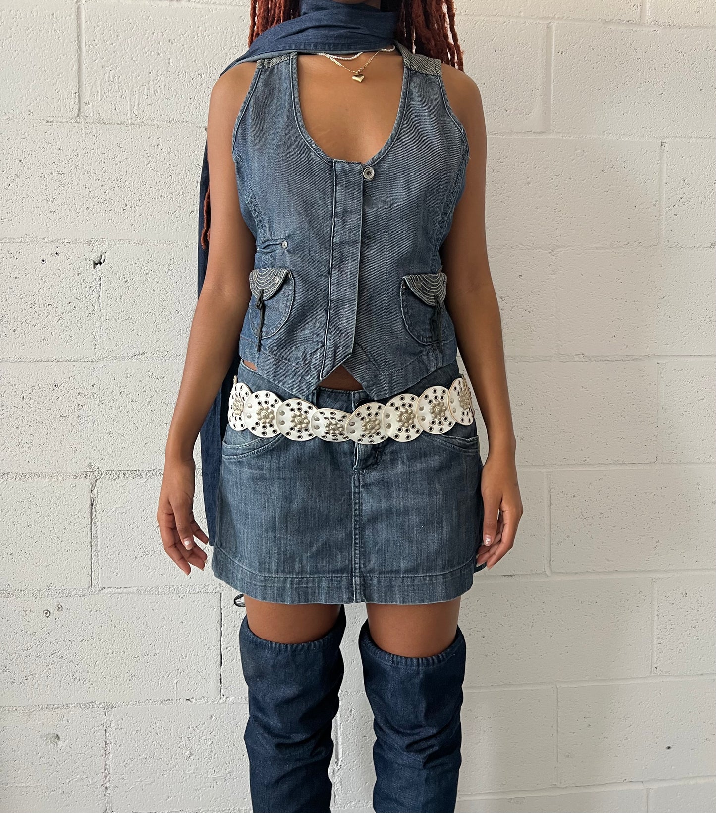 Denim Mini Skirt