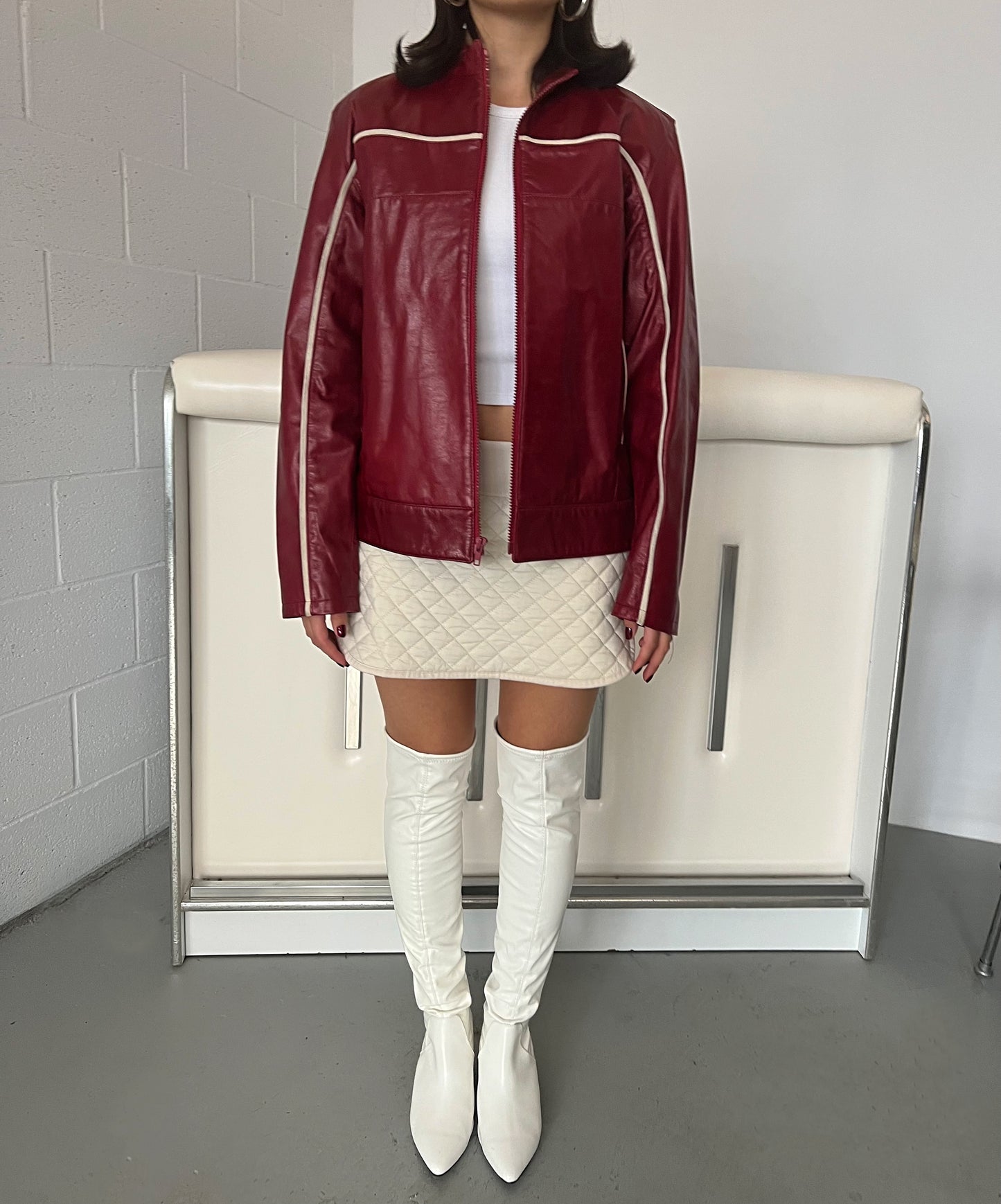 Ruby Leather Moto Jacket