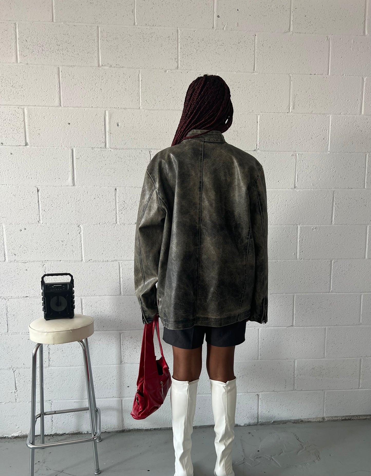 Ash Faux Leather Moto Jacket