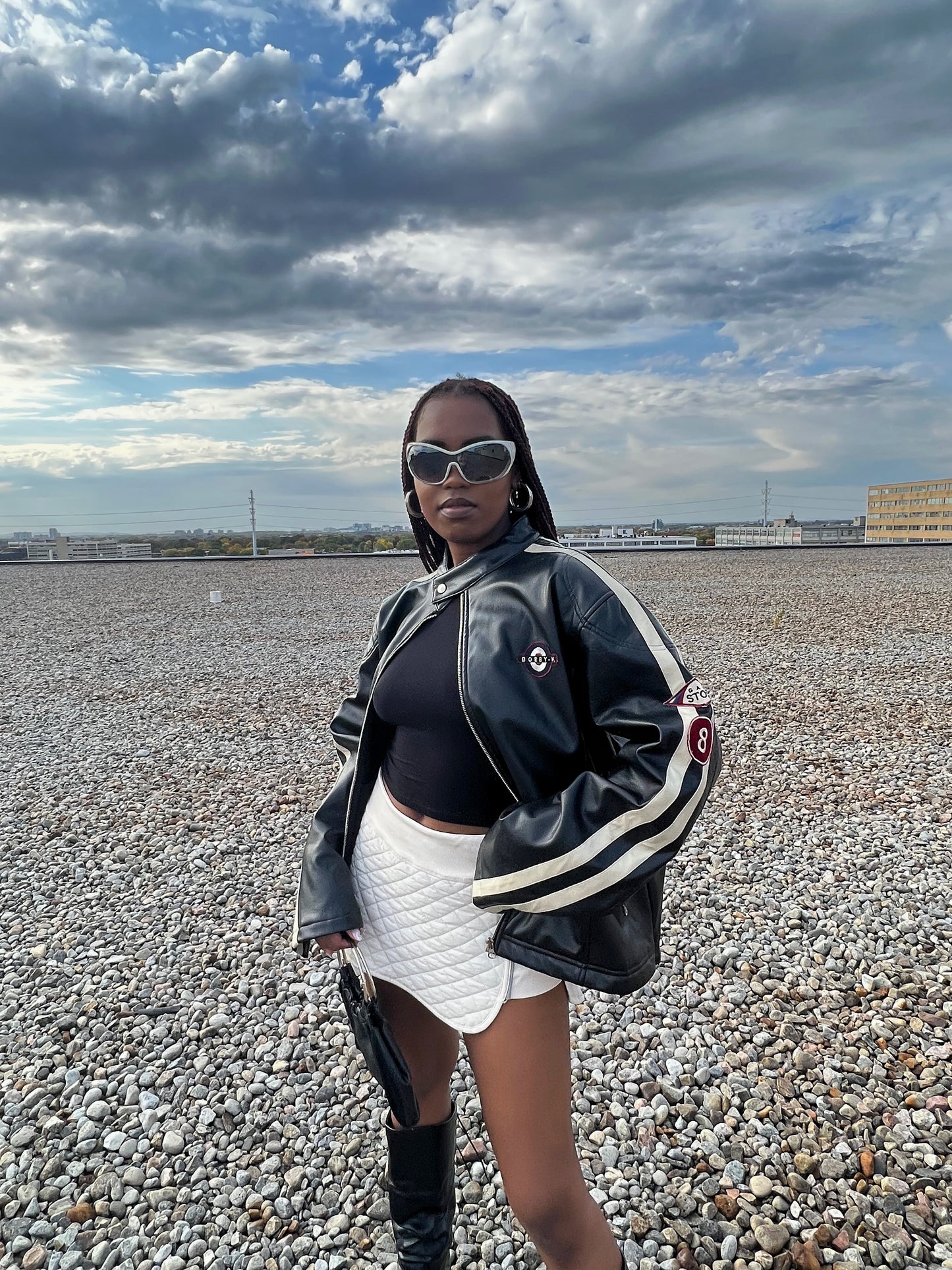 Motore Faux Leather Jacket