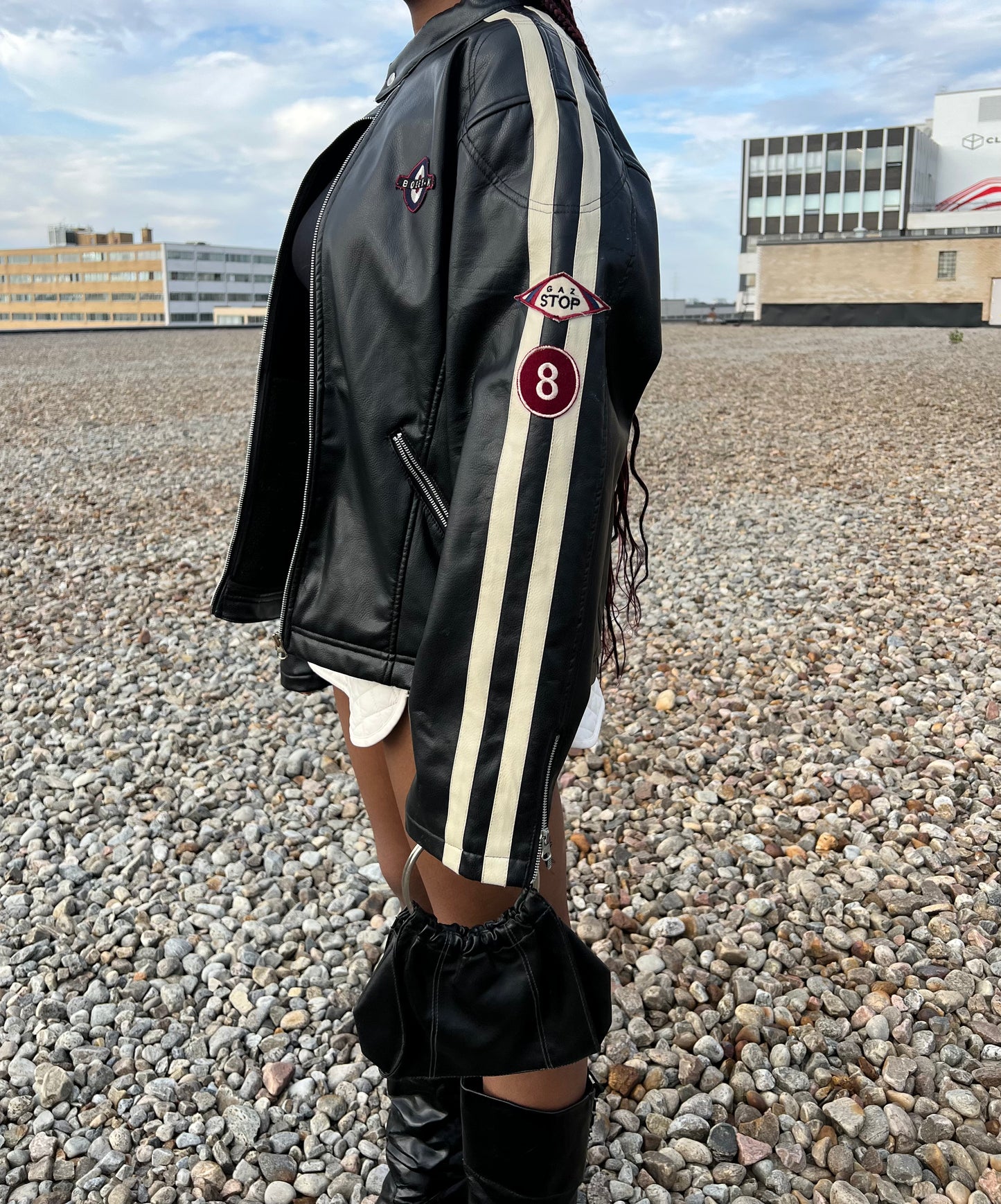 Motore Faux Leather Jacket