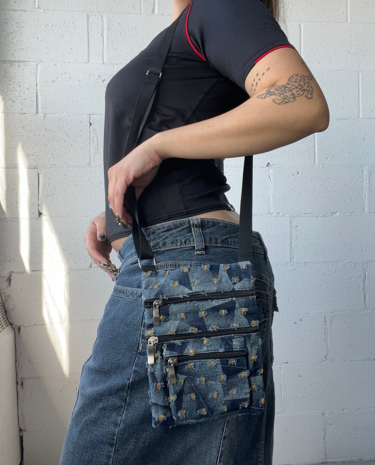 Denim Crossbody Bag