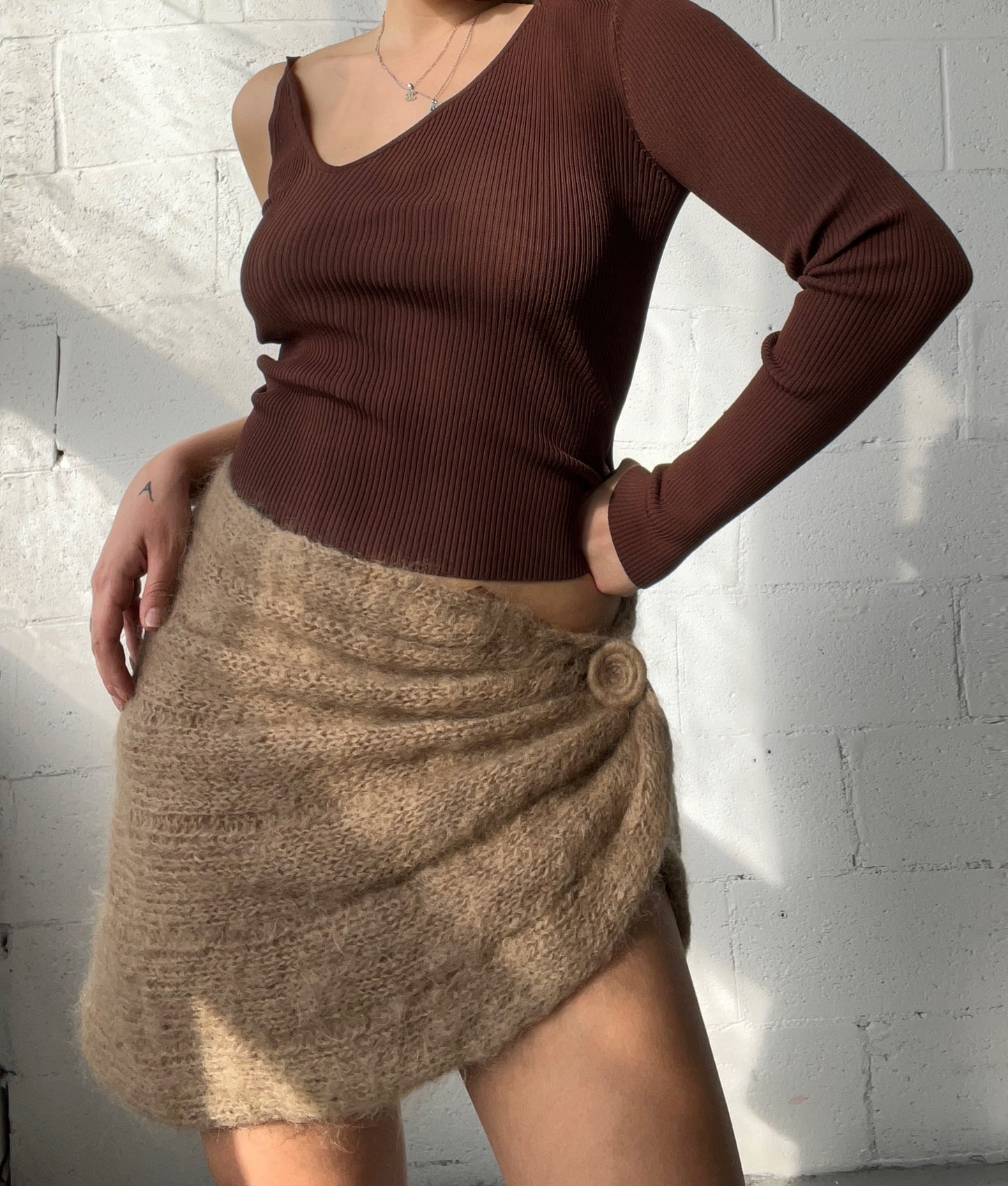 Wool Blend Skirt