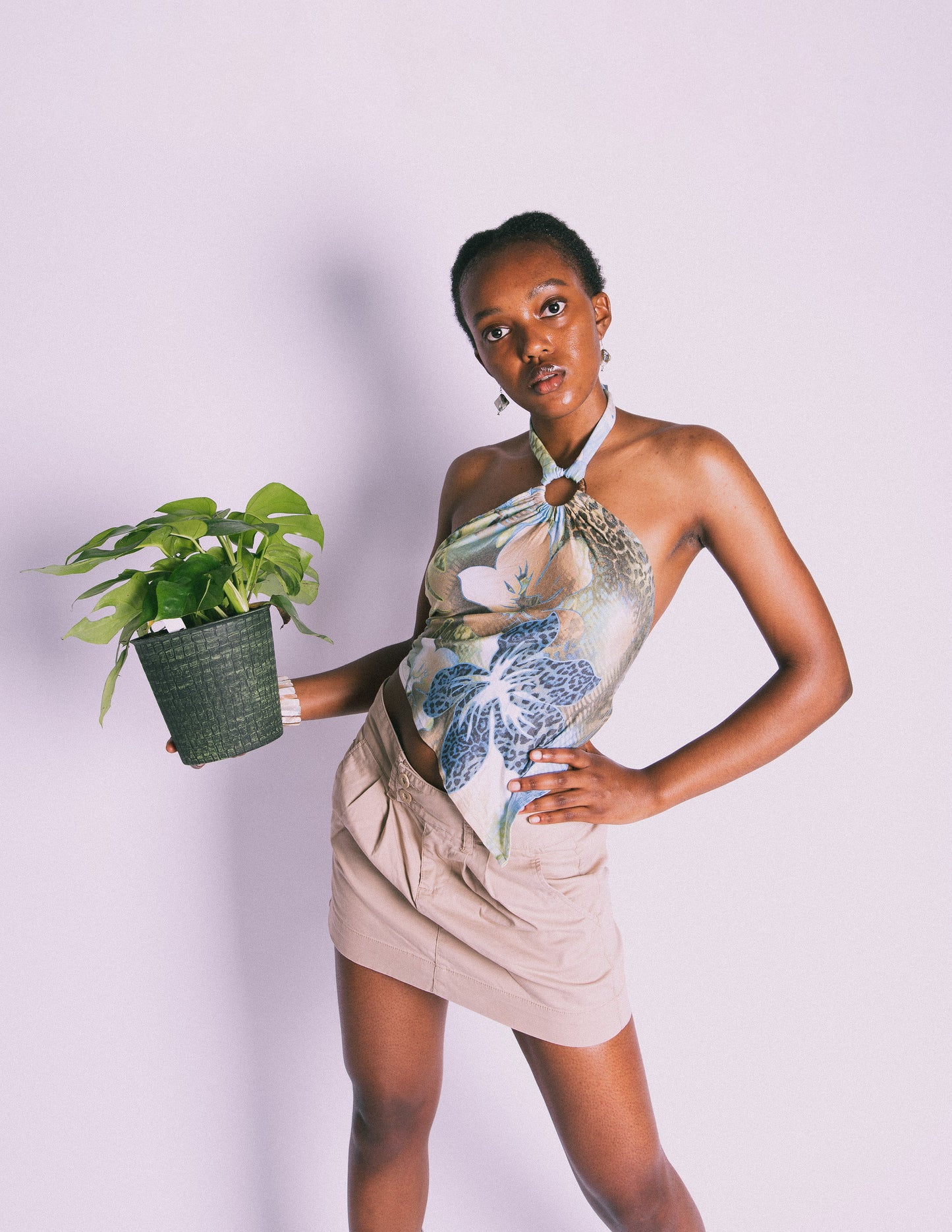 Upcycled Island Halter Top