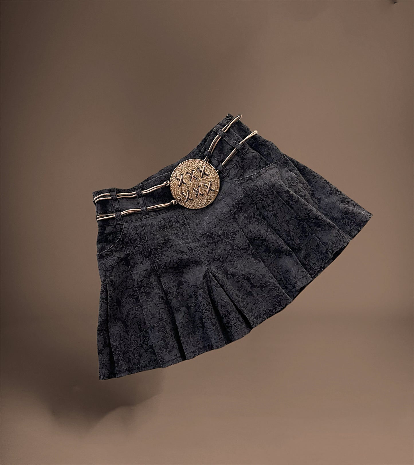 Belted Nero Skirt