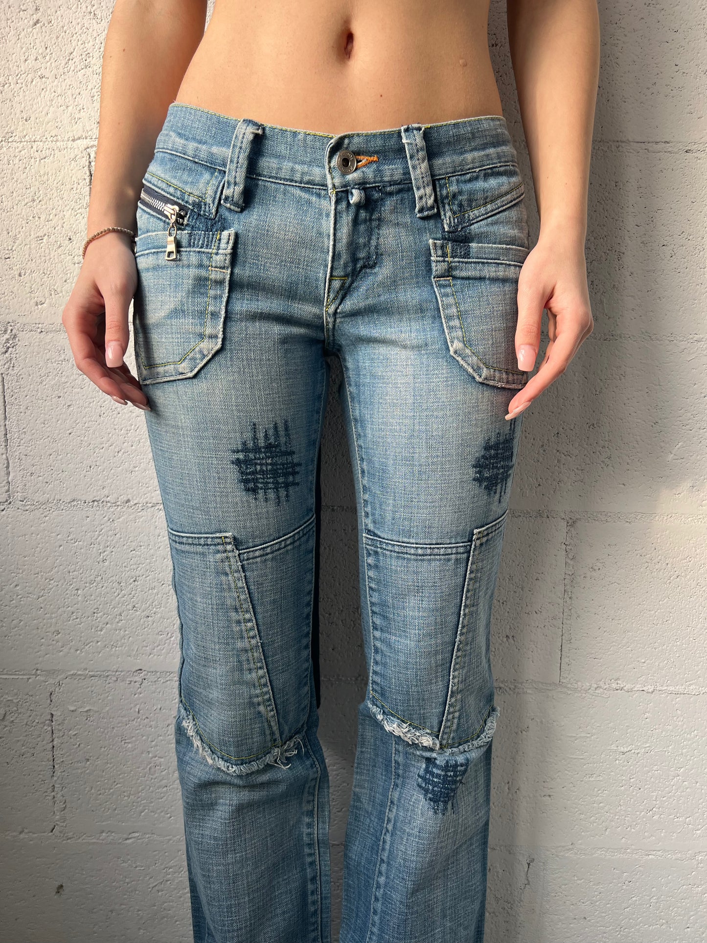 Stitch Detailed Denim