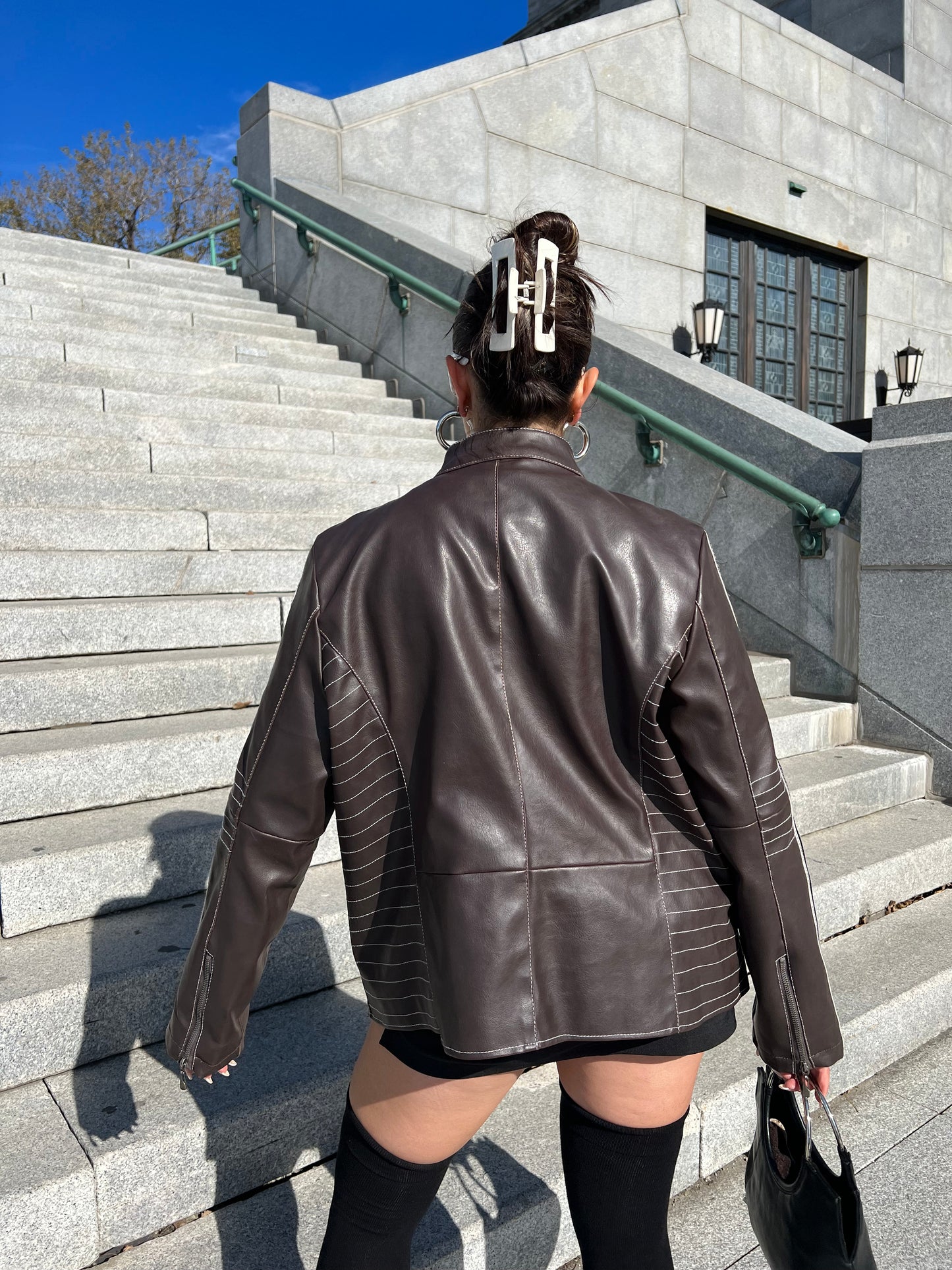 Mocha Moto Jacket