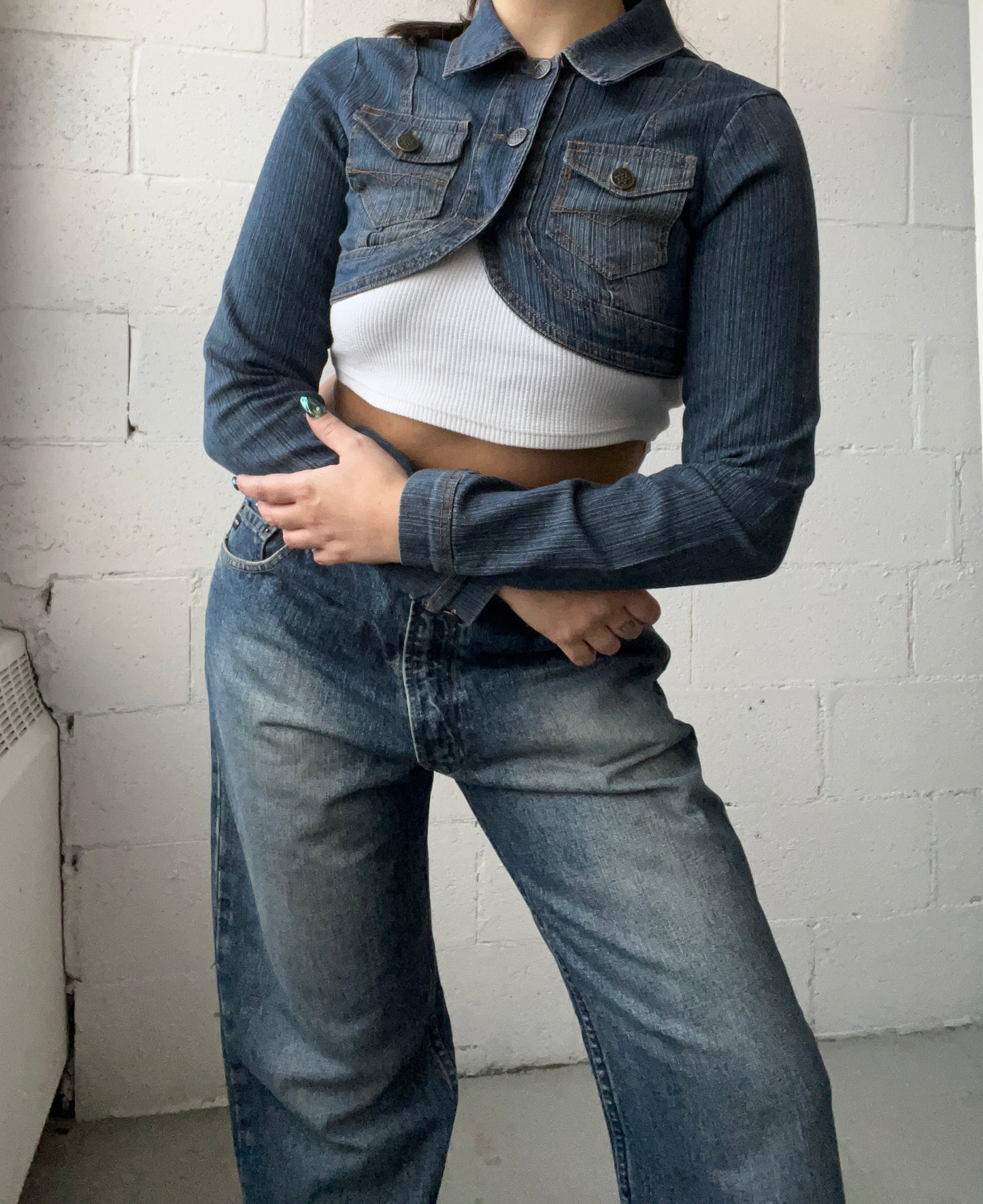 Dark Denim Bolero