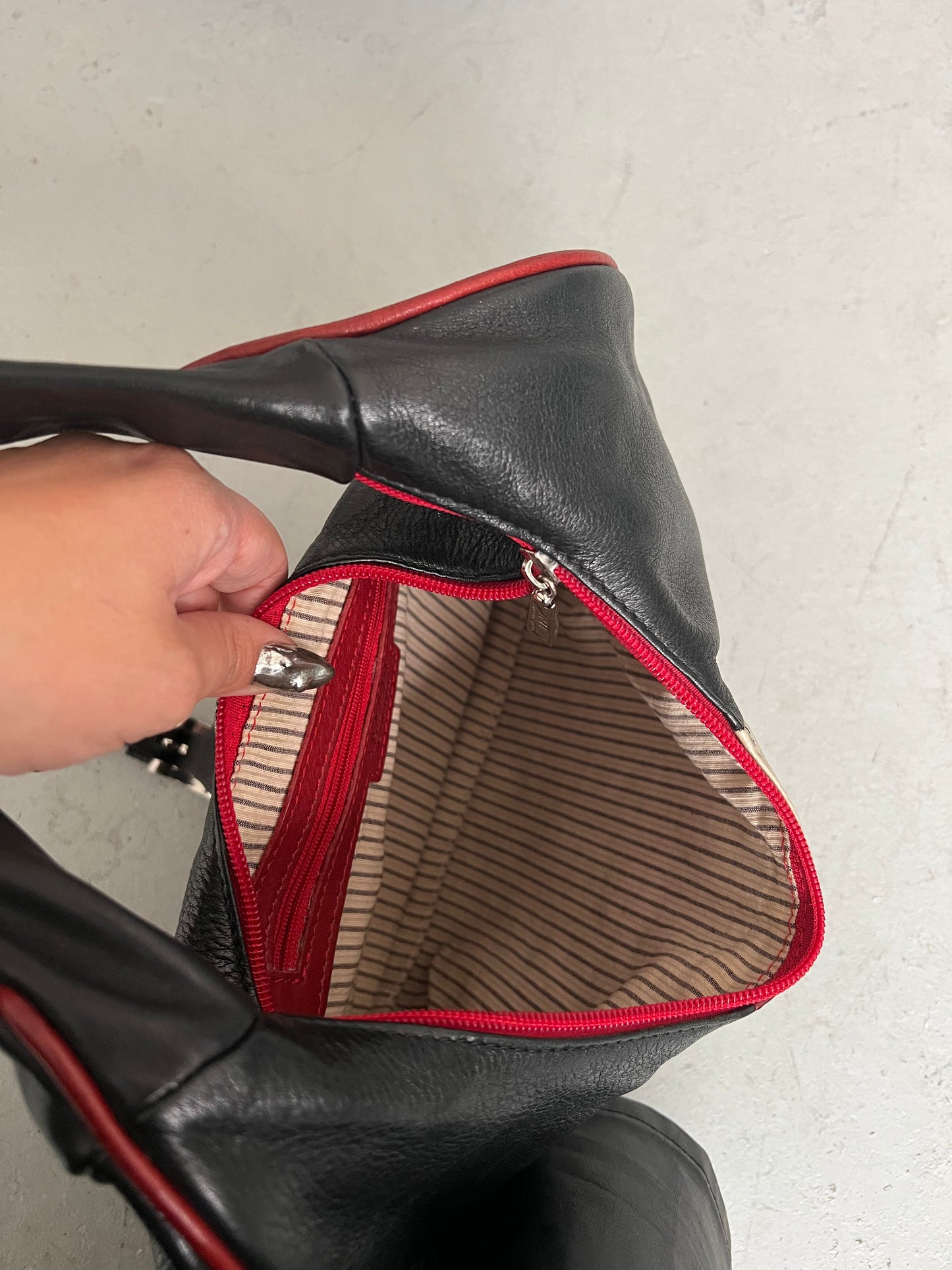 Vintage Leather Moto Bag