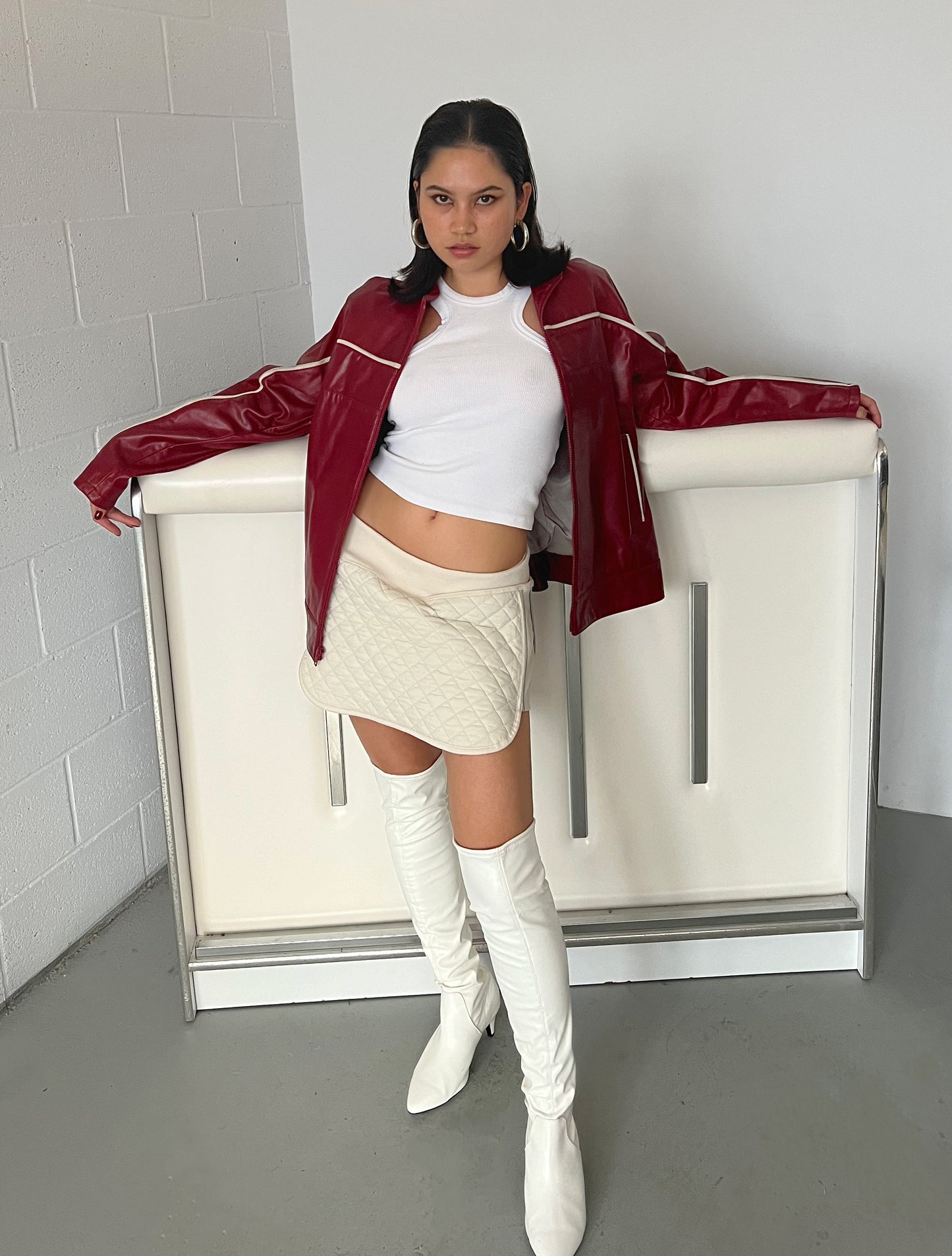 Ruby Leather Moto Jacket