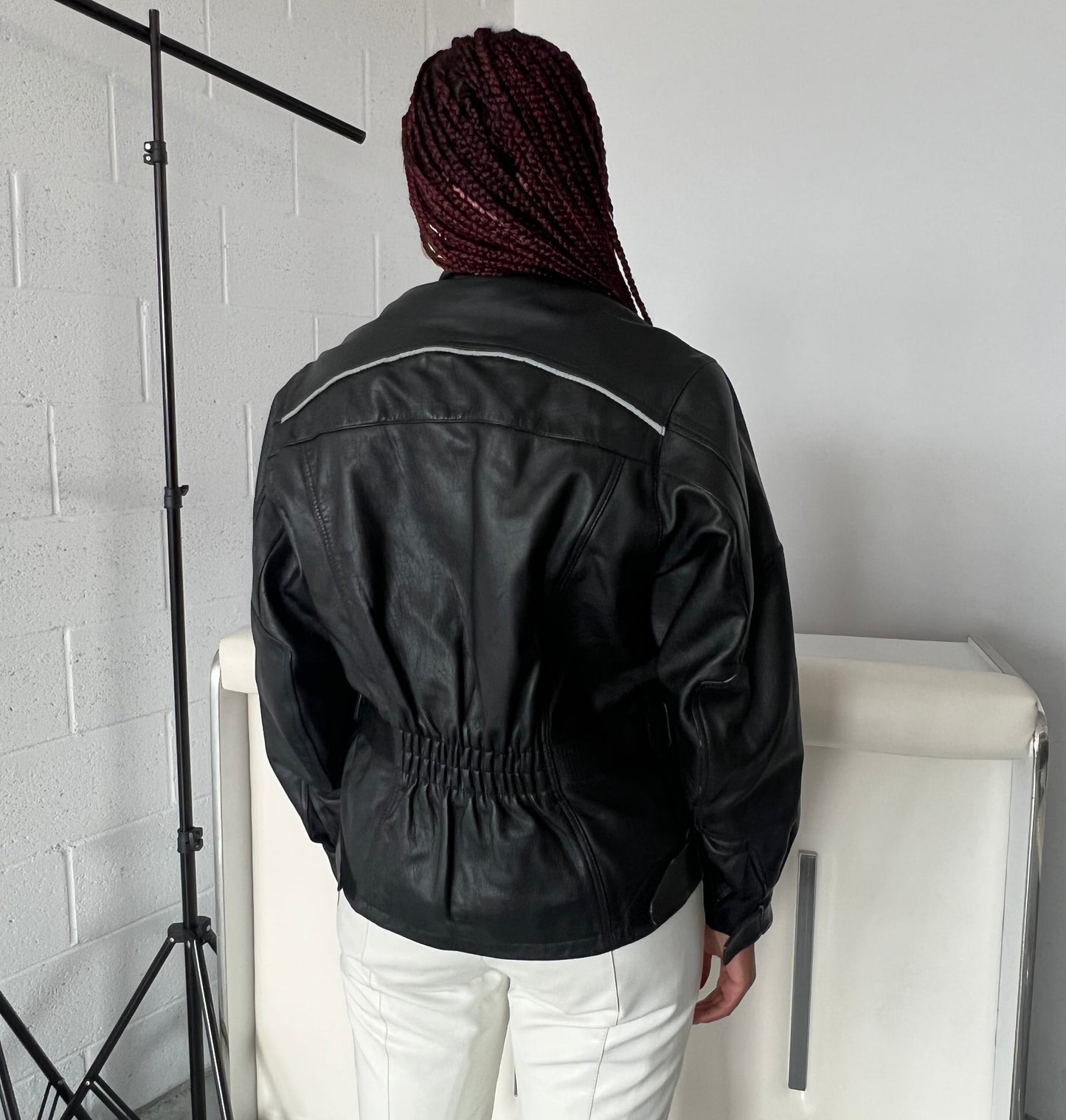 Bella Leather Biker Jacket