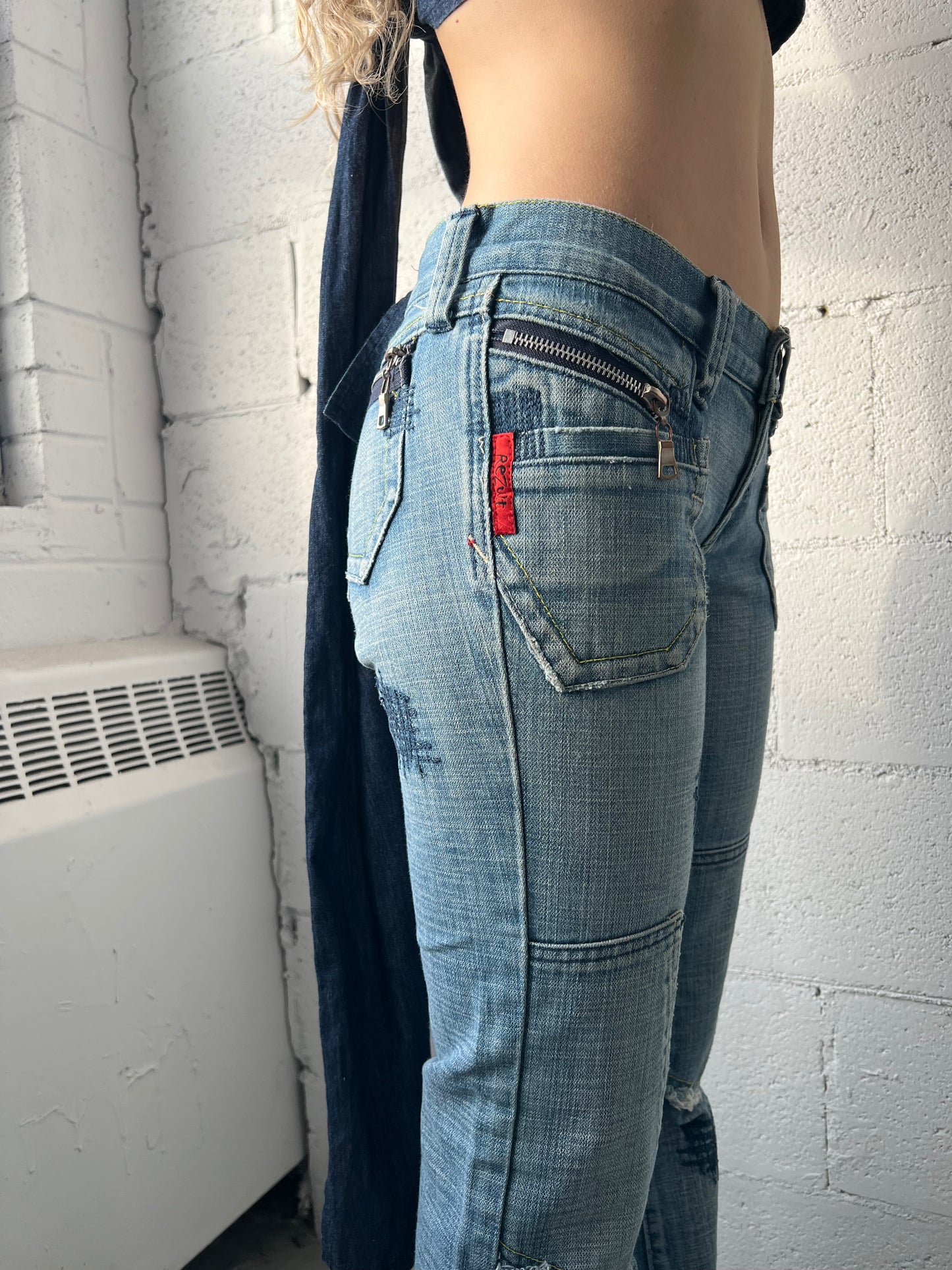 Stitch Detailed Denim