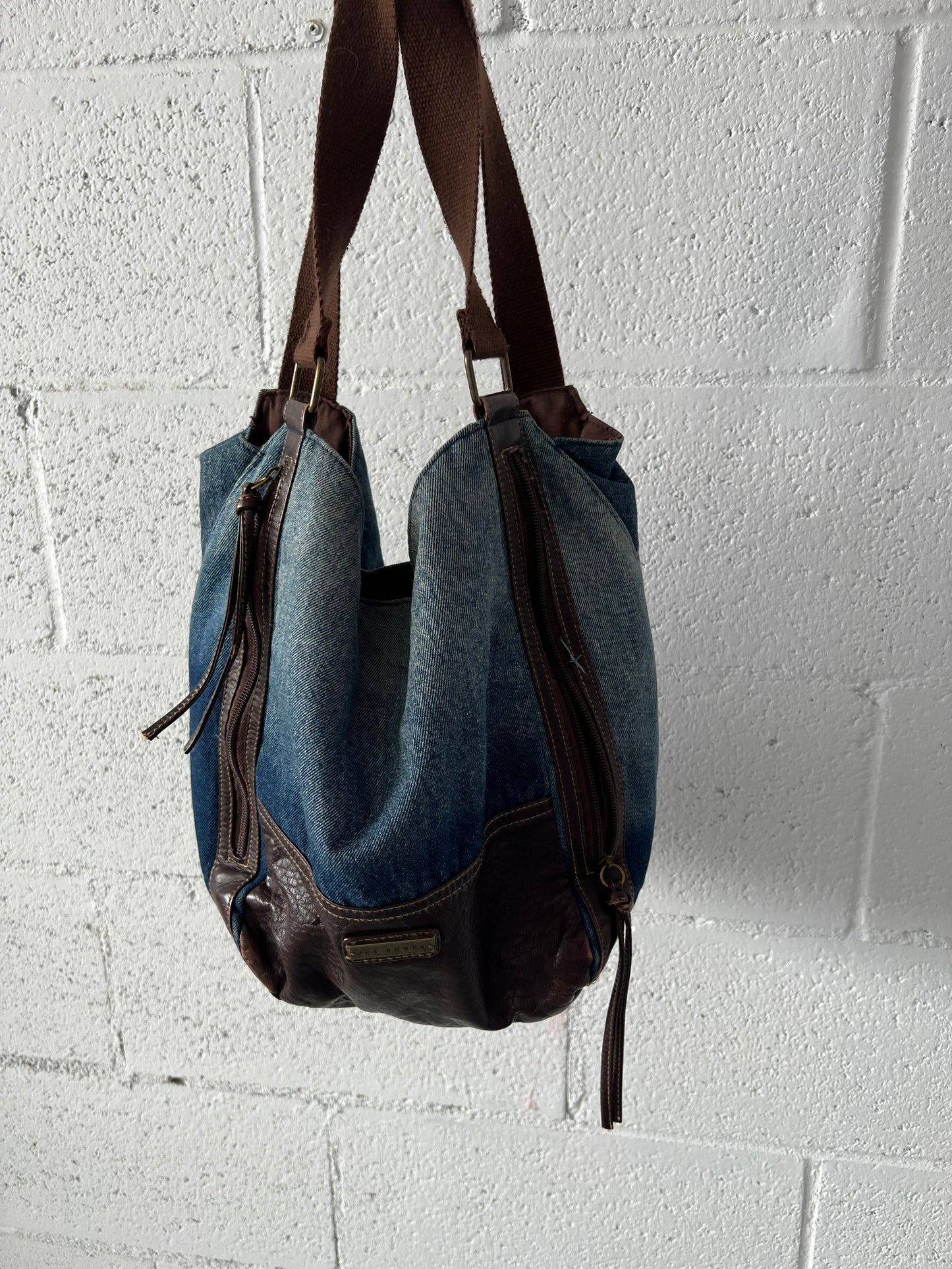 Denim x Brown Purse